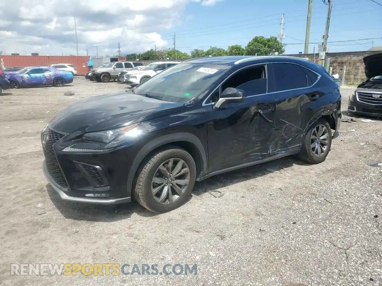 1 Photograph of a damaged car JTJYARBZ3K2139690 LEXUS NX 2019
