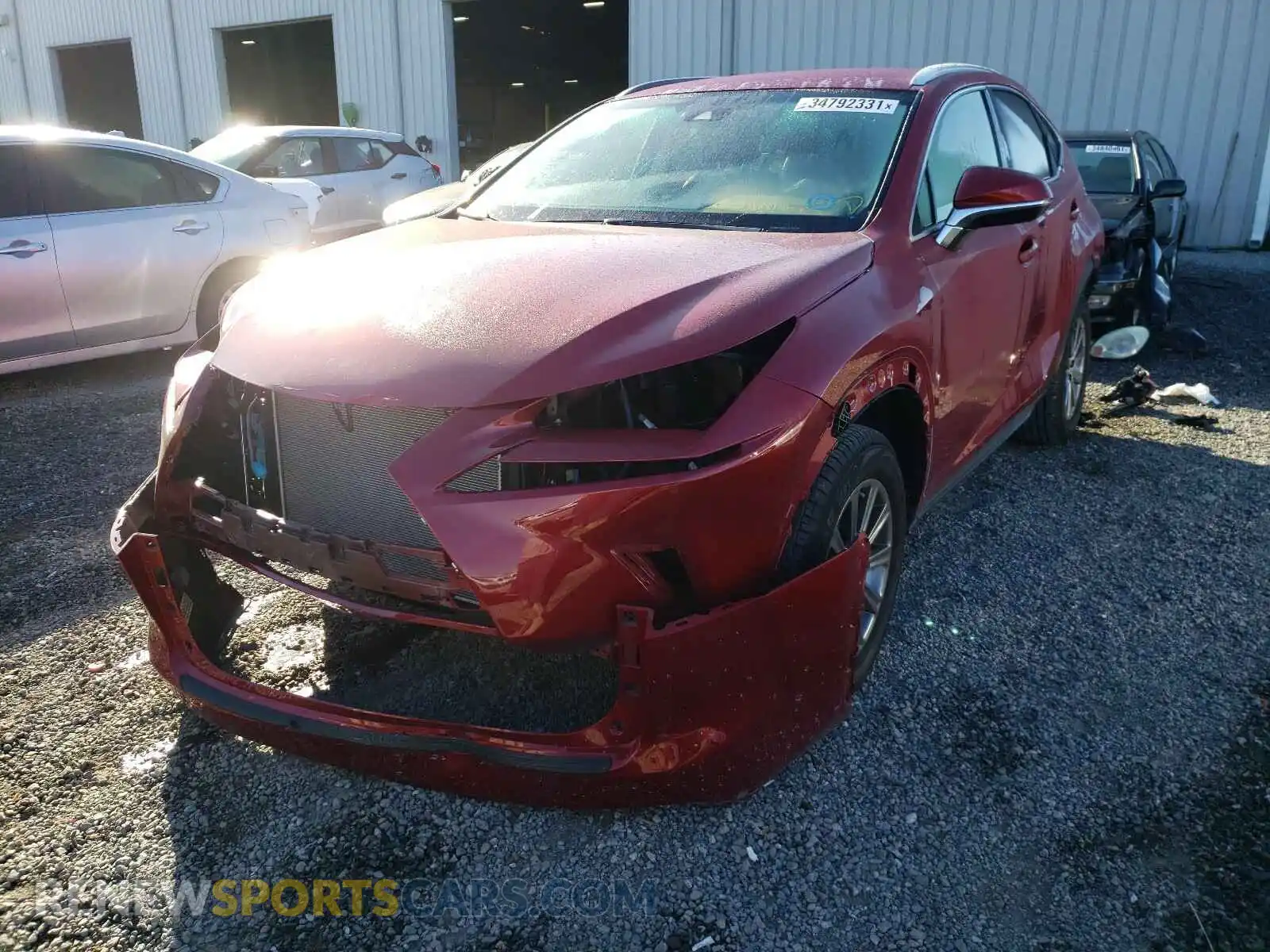 2 Photograph of a damaged car JTJYARBZ3K2154464 LEXUS NX 2019