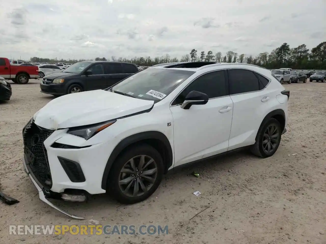 1 Photograph of a damaged car JTJYARBZ4K2155140 LEXUS NX 2019