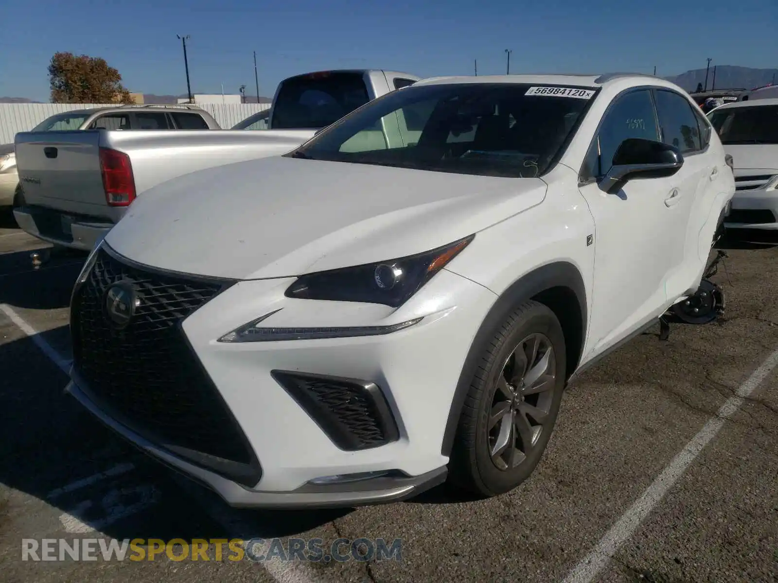 2 Фотография поврежденного автомобиля JTJYARBZ7K2117966 LEXUS NX 2019