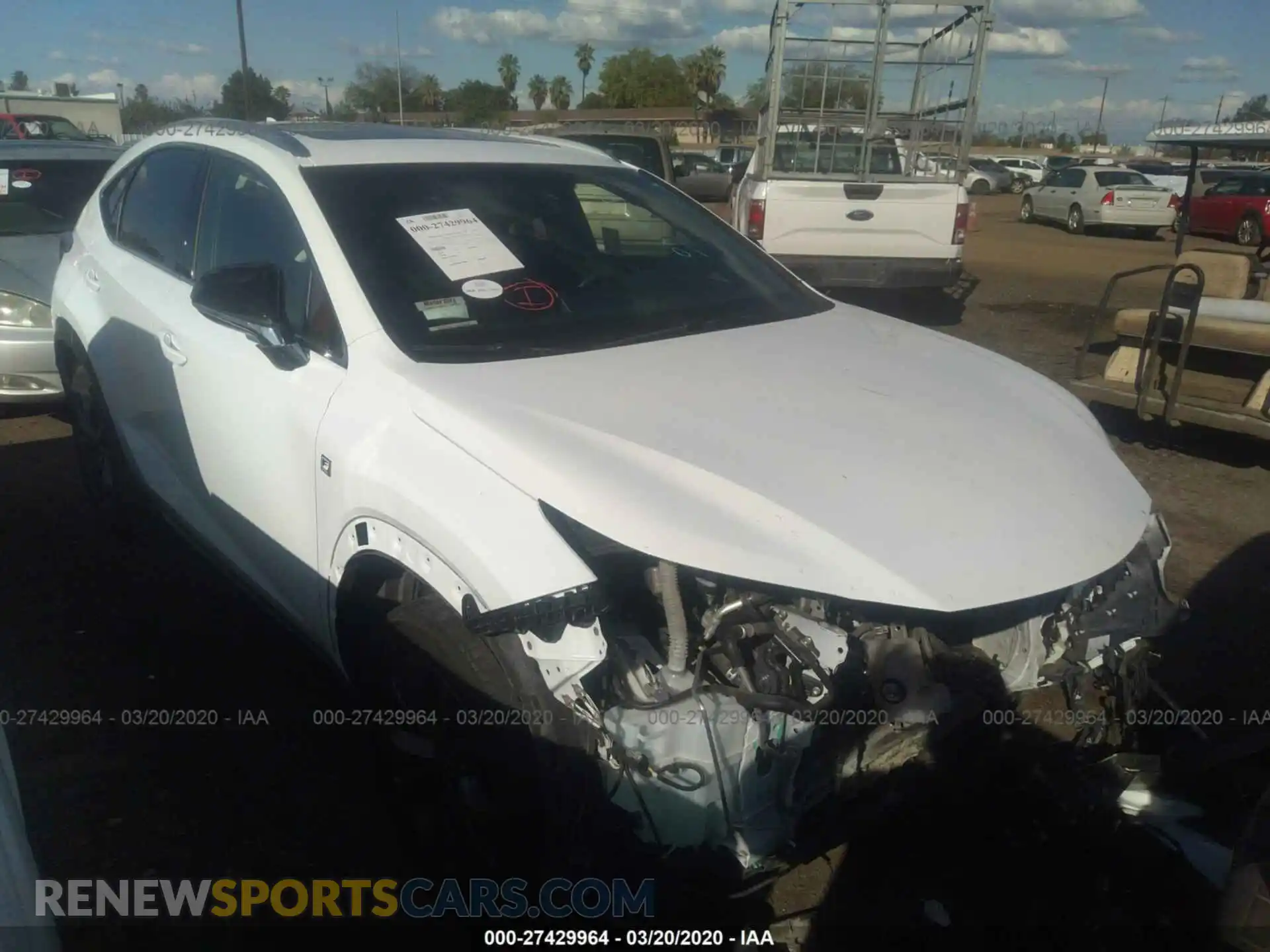 1 Photograph of a damaged car JTJYARBZXK2117573 LEXUS NX 2019