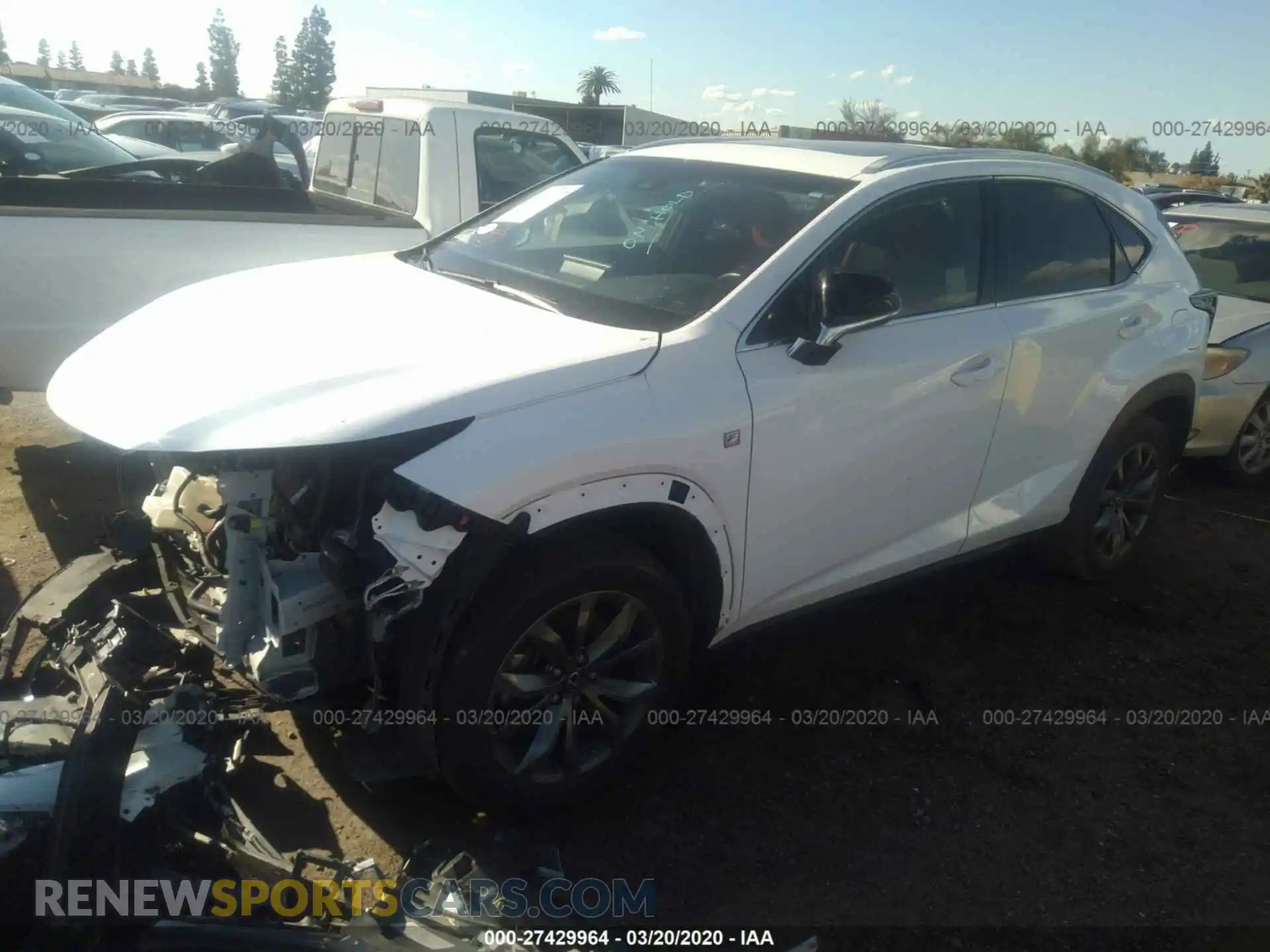 2 Photograph of a damaged car JTJYARBZXK2117573 LEXUS NX 2019