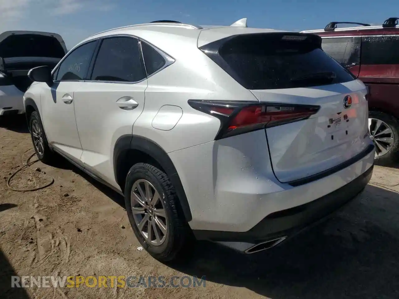 2 fotografías del automóvil dañado JTJAARBZ0L5001493 LEXUS NX 2020