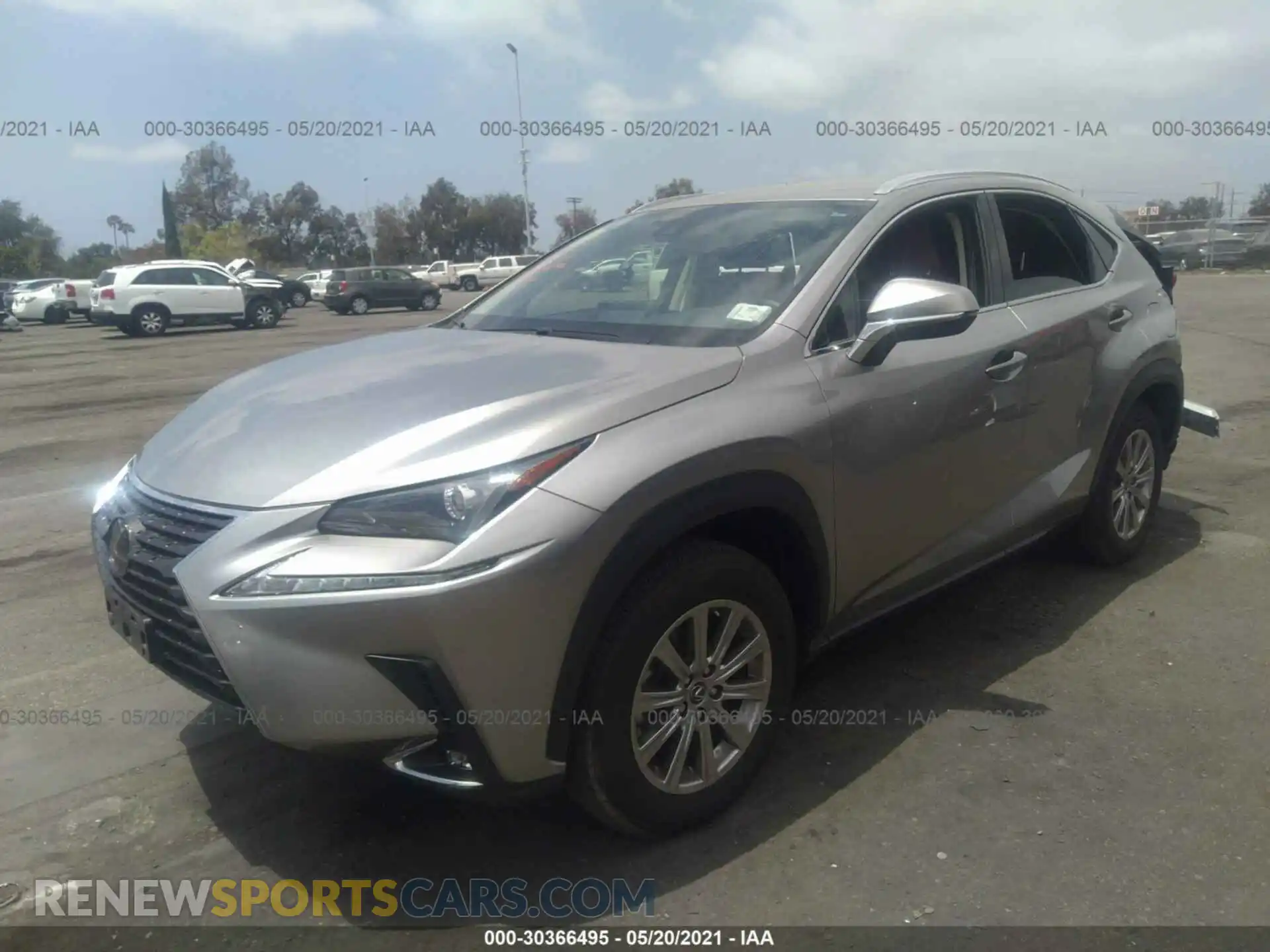 2 Photograph of a damaged car JTJAARBZ1L2173632 LEXUS NX 2020