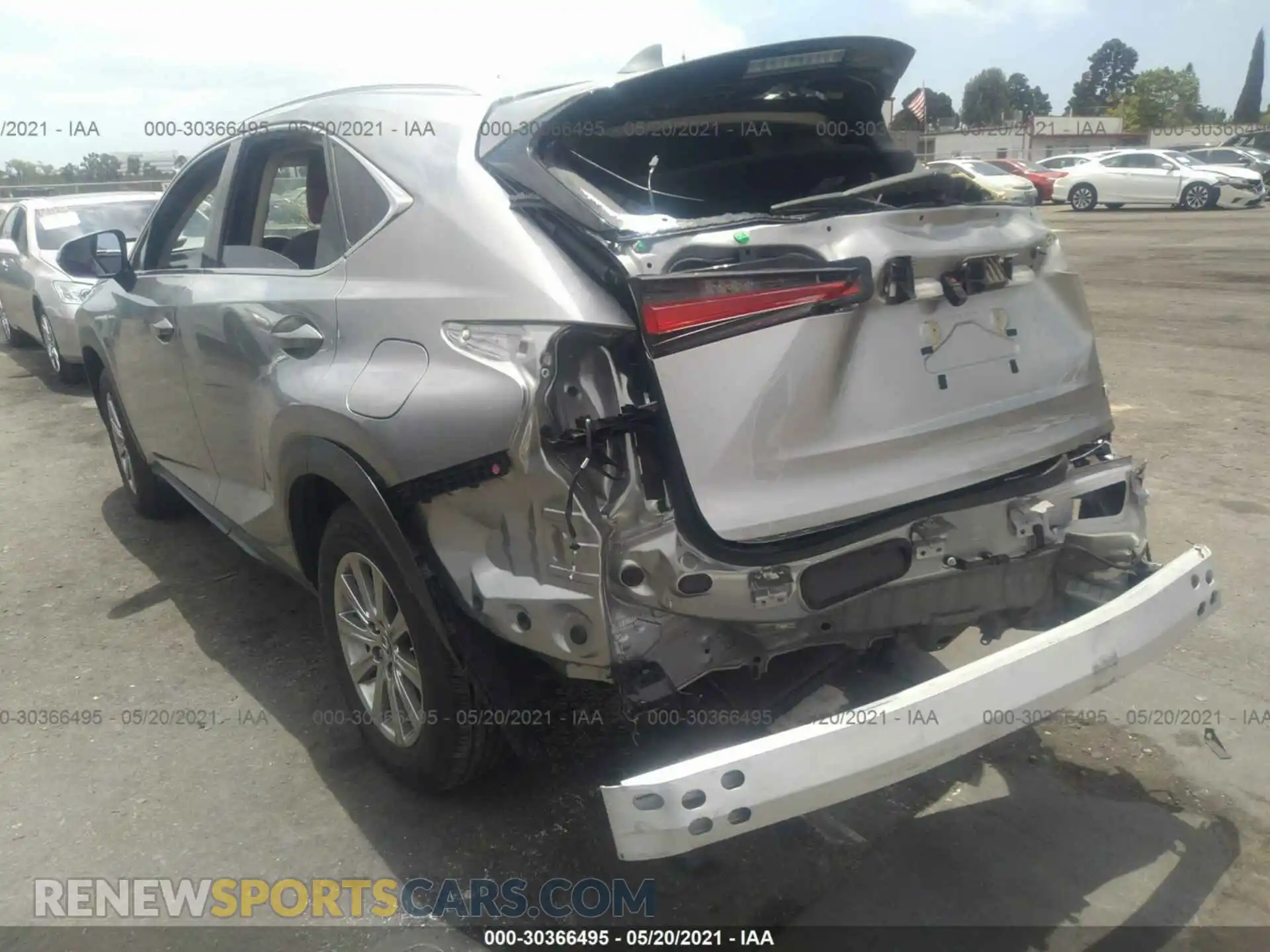 3 Photograph of a damaged car JTJAARBZ1L2173632 LEXUS NX 2020