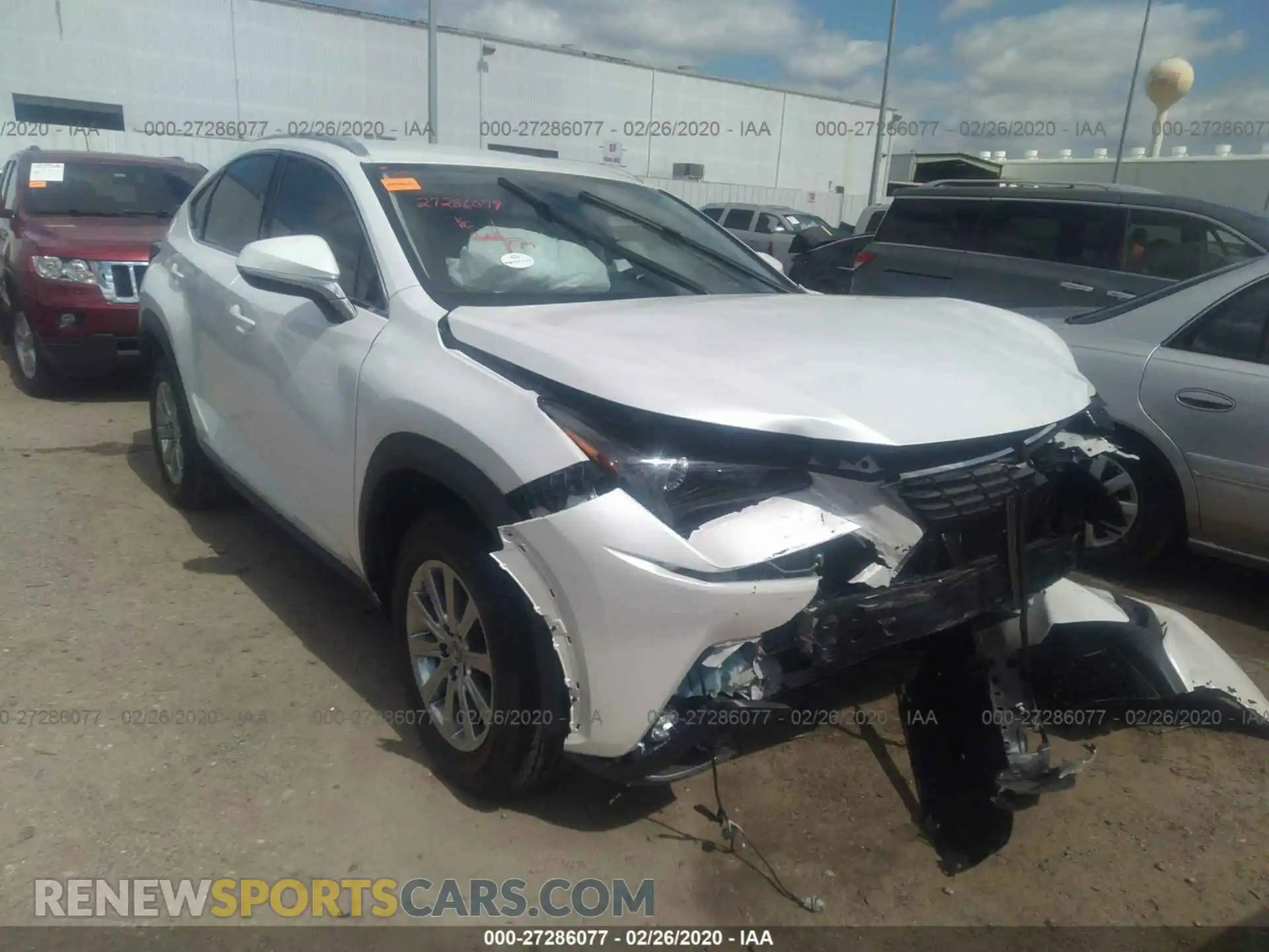 1 Photograph of a damaged car JTJAARBZ1L5010414 LEXUS NX 2020