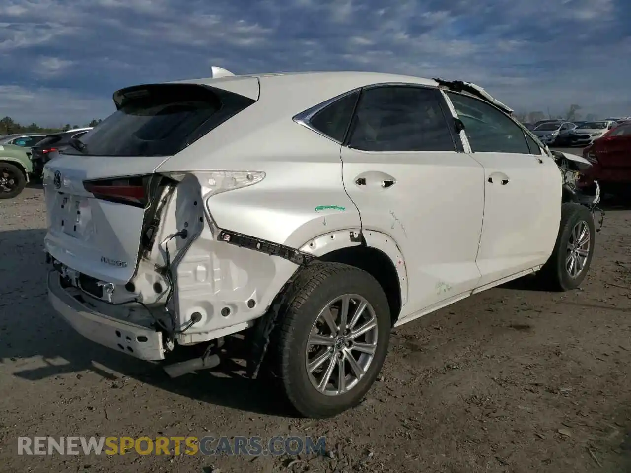 3 fotografías del automóvil dañado JTJAARBZ3L5012035 LEXUS NX 2020