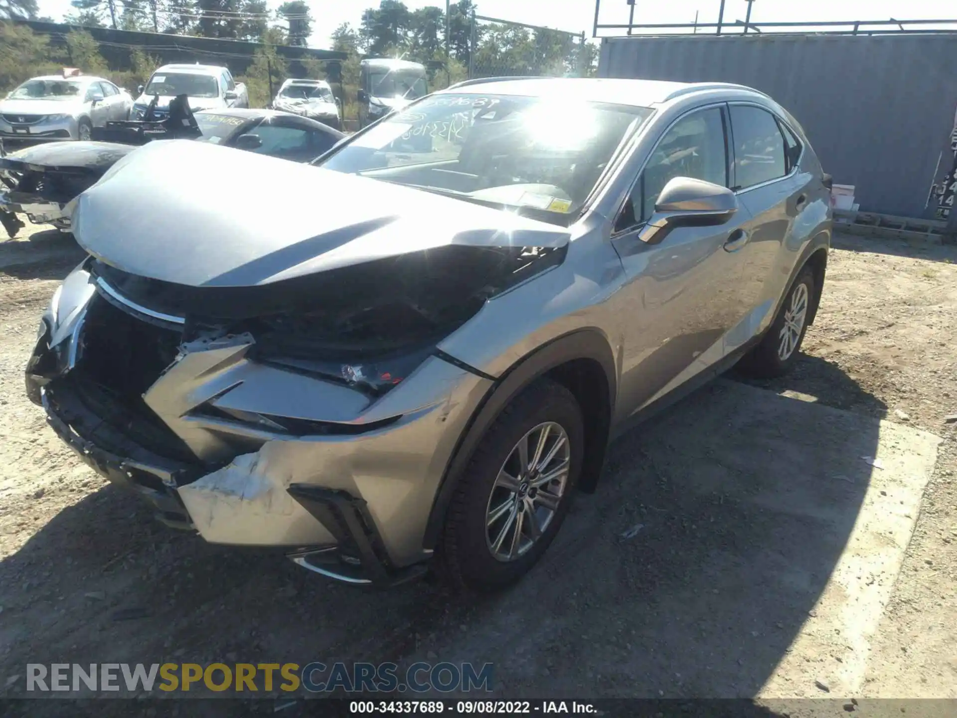 2 Photograph of a damaged car JTJAARDZ1L2233826 LEXUS NX 2020