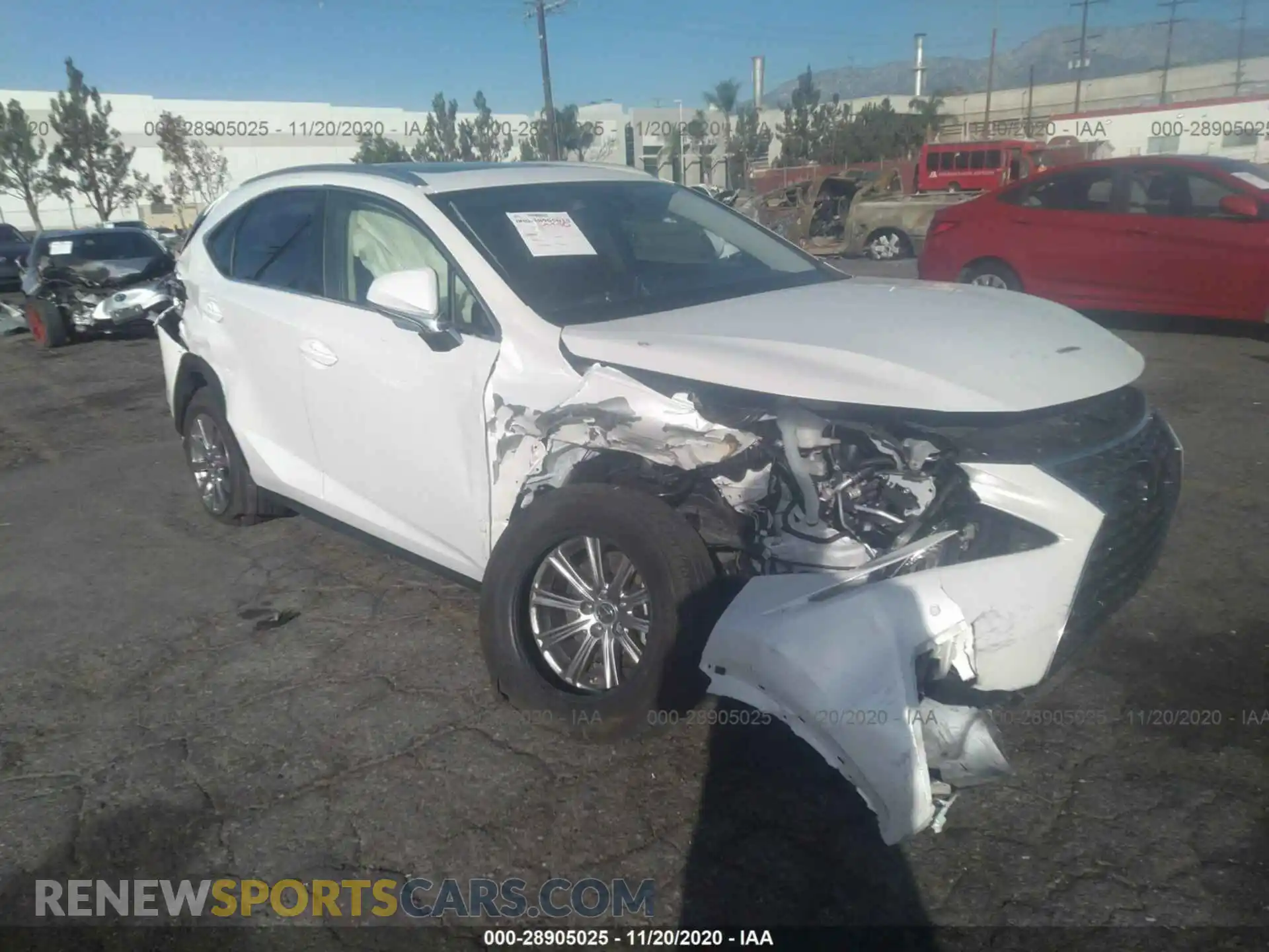 1 Photograph of a damaged car JTJDARBZ0L2173988 LEXUS NX 2020
