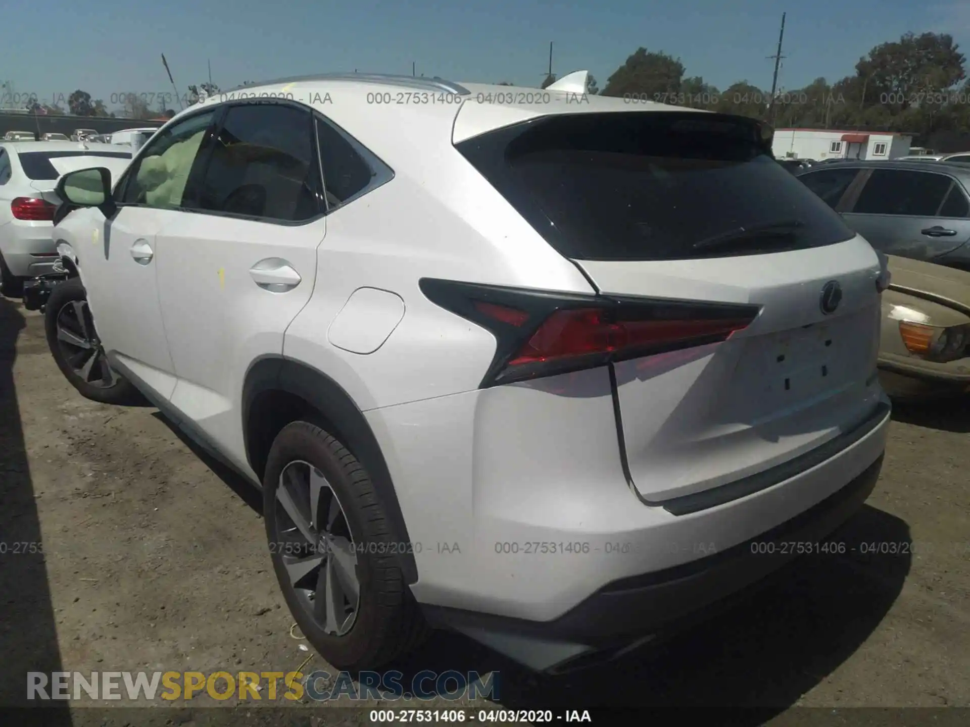 3 Photograph of a damaged car JTJDARBZ1L5007445 LEXUS NX 2020