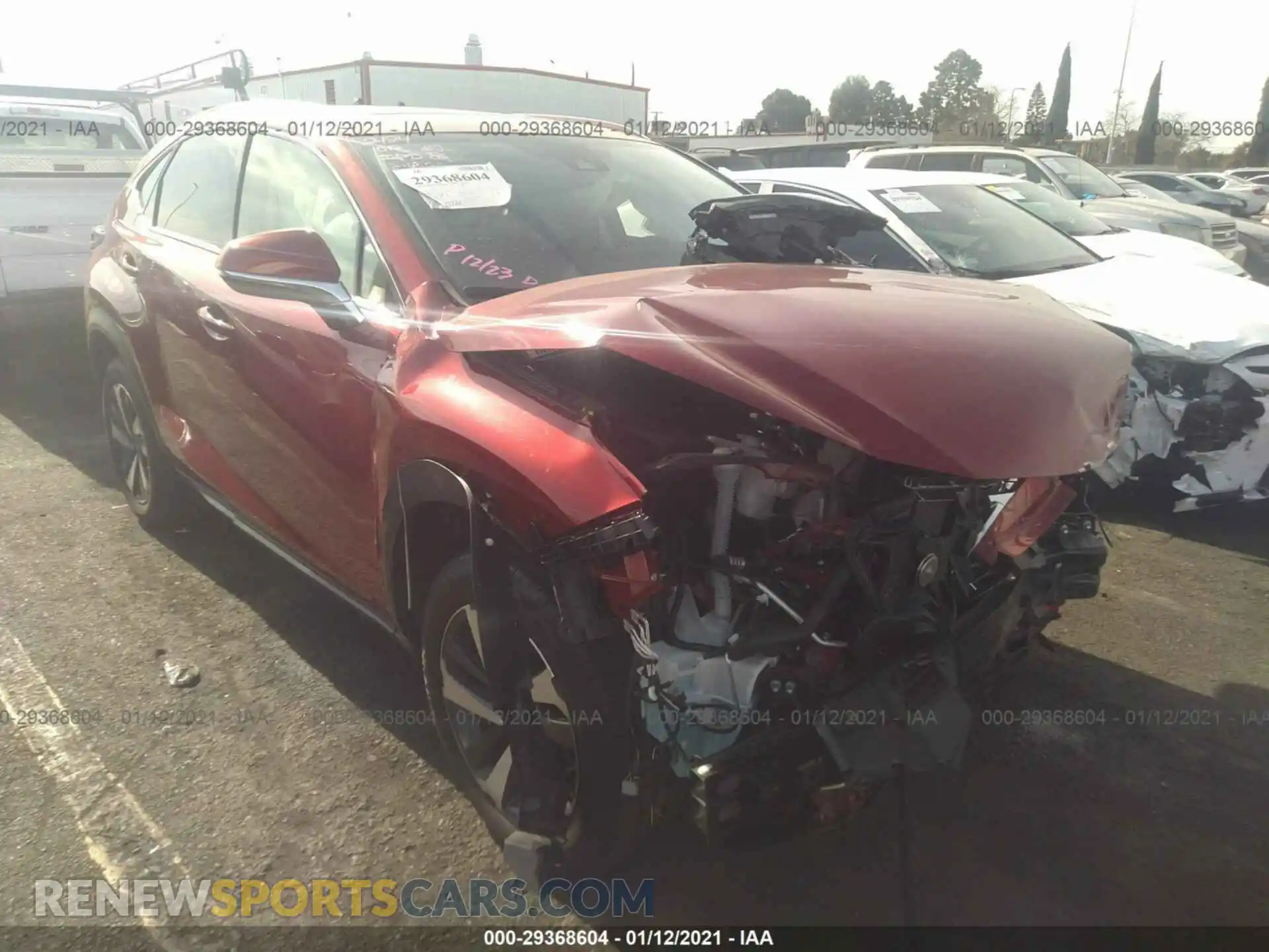 1 Photograph of a damaged car JTJDARBZ2L5006529 LEXUS NX 2020
