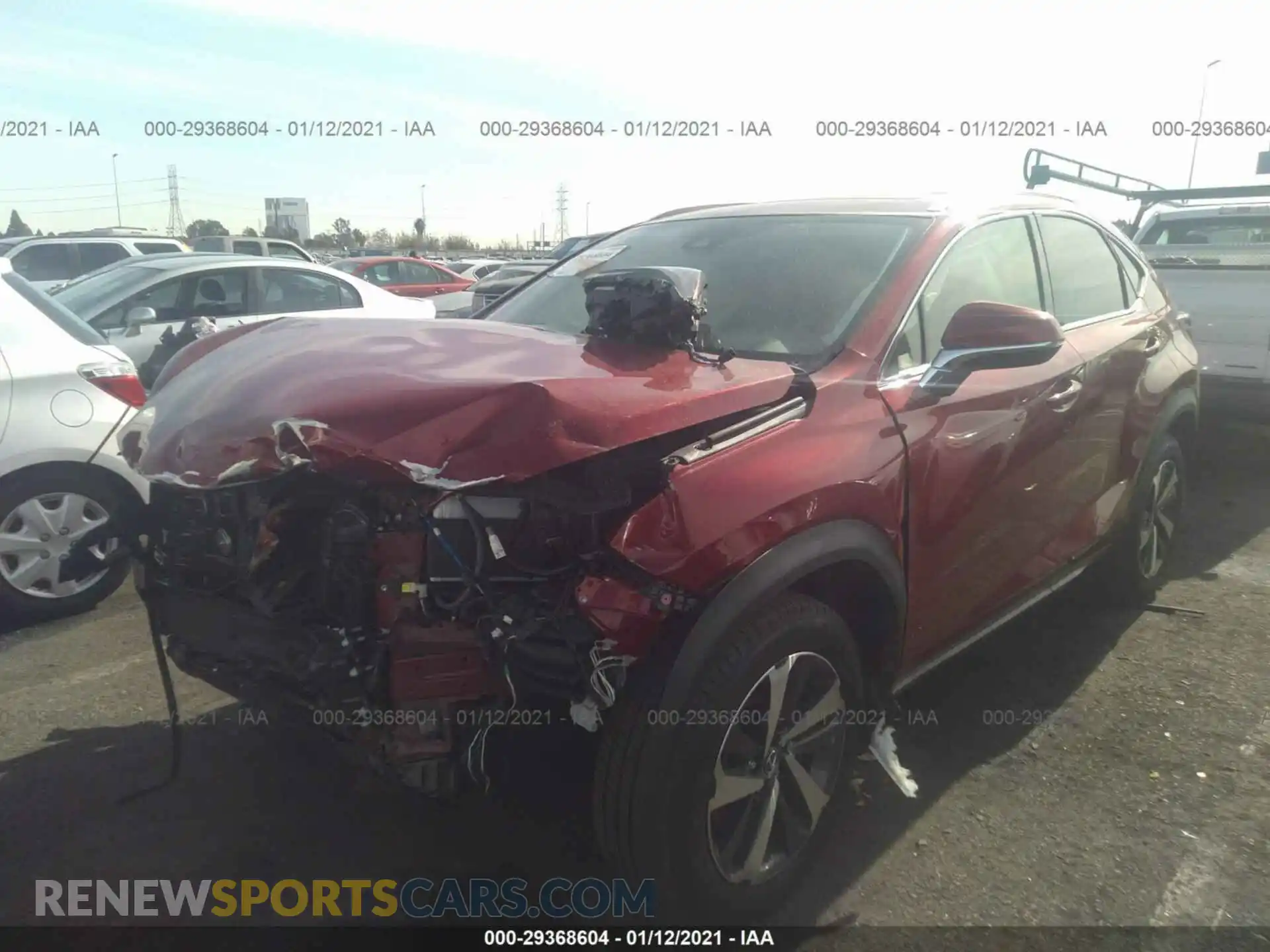 2 Photograph of a damaged car JTJDARBZ2L5006529 LEXUS NX 2020