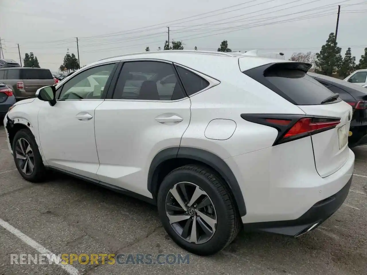2 fotografías del automóvil dañado JTJDARBZ3L5004692 LEXUS NX 2020