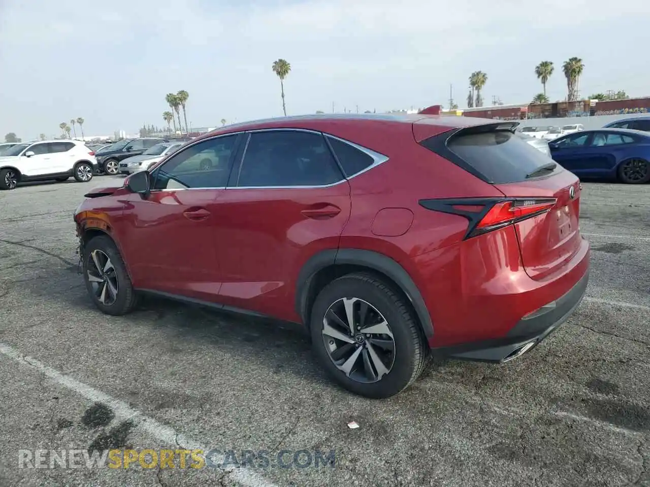 2 fotografías del automóvil dañado JTJDARBZ3L5007219 LEXUS NX 2020