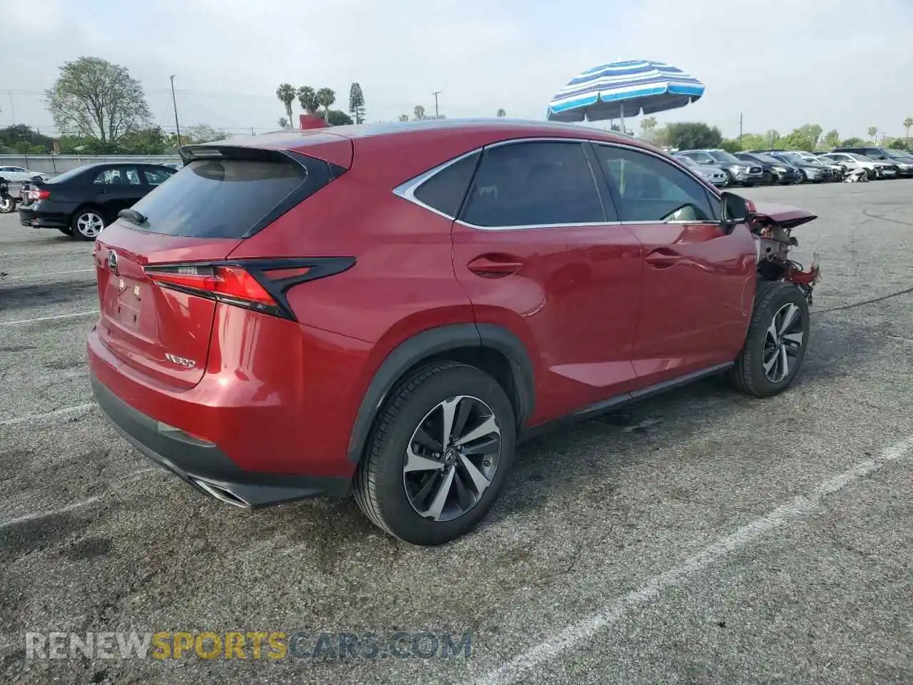 3 fotografías del automóvil dañado JTJDARBZ3L5007219 LEXUS NX 2020