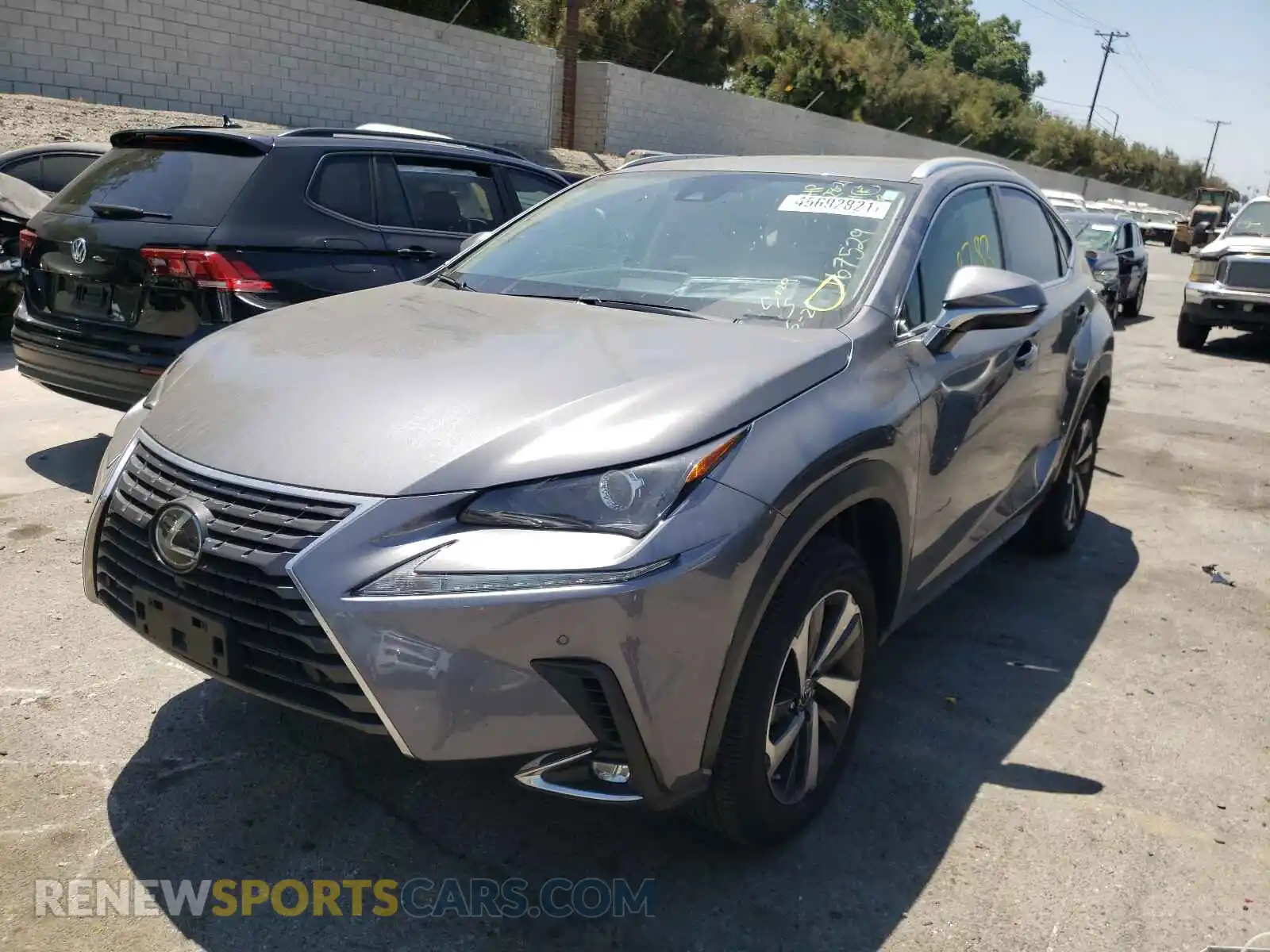 2 Photograph of a damaged car JTJDARBZ4L2167529 LEXUS NX 2020