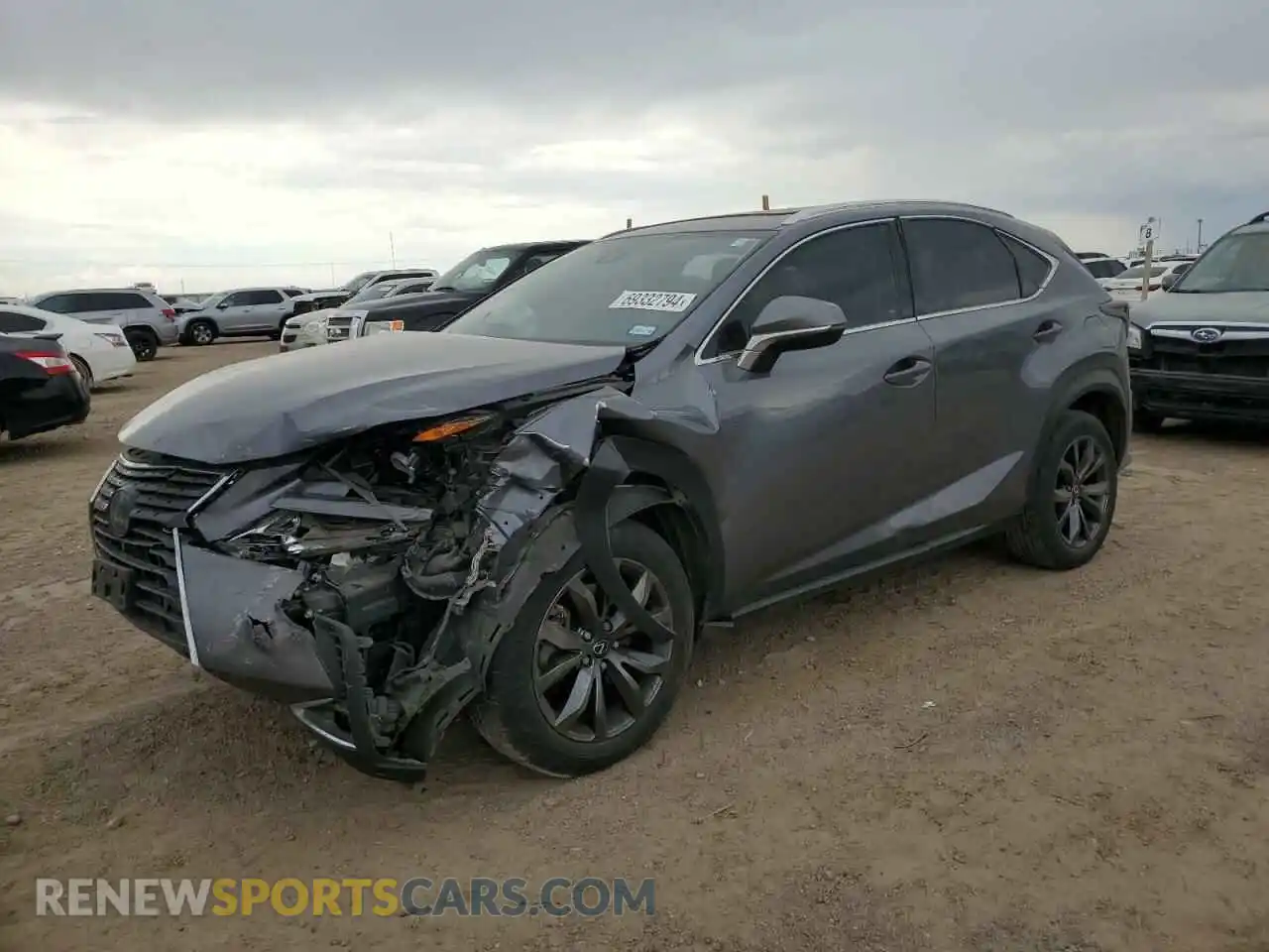 1 Photograph of a damaged car JTJDARBZ4L2171340 LEXUS NX 2020