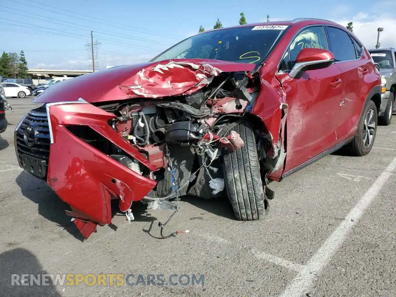 2 Photograph of a damaged car JTJDARBZ4L5005110 LEXUS NX 2020