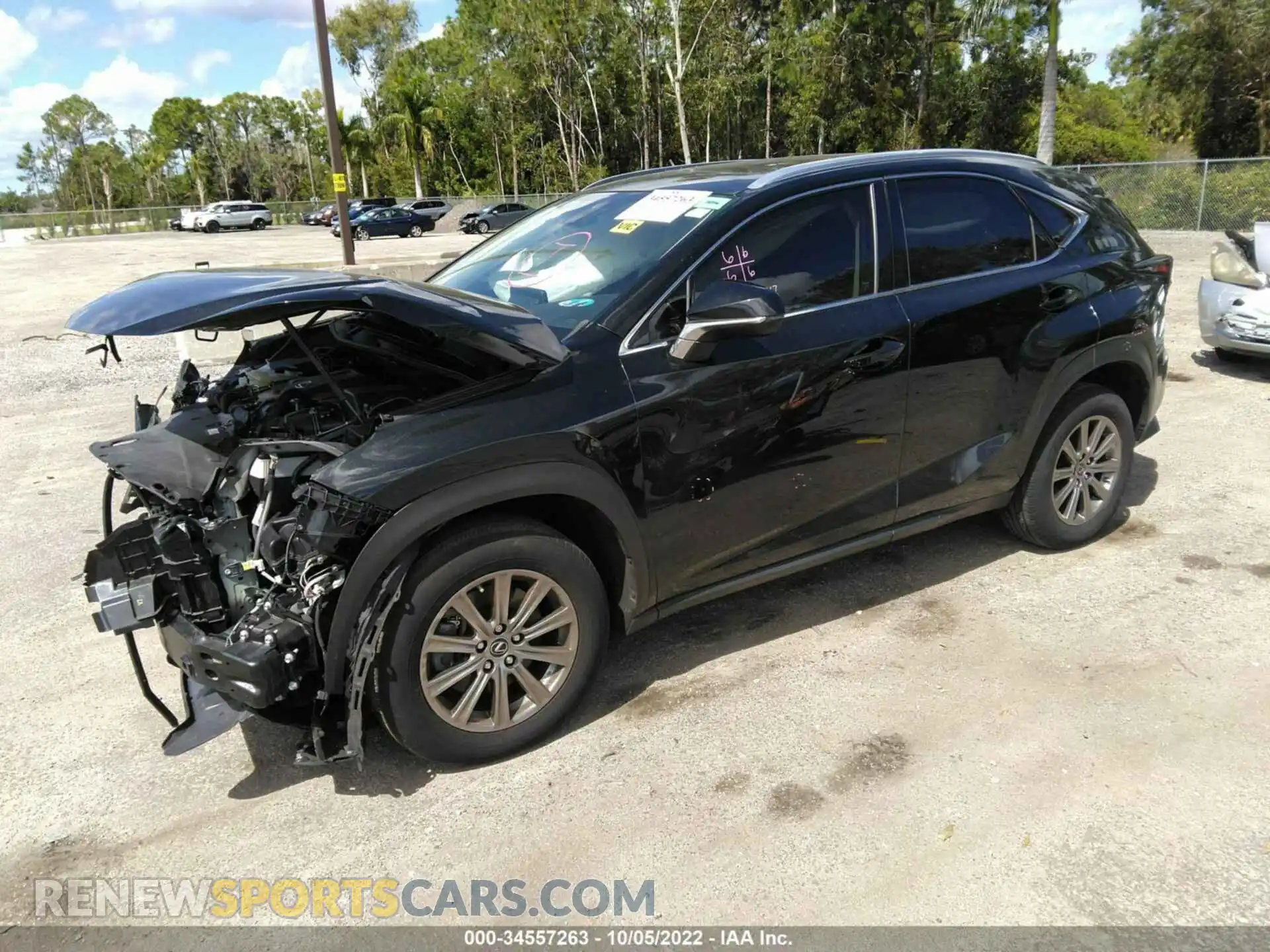 2 fotografías del automóvil dañado JTJDARBZ5L5000918 LEXUS NX 2020