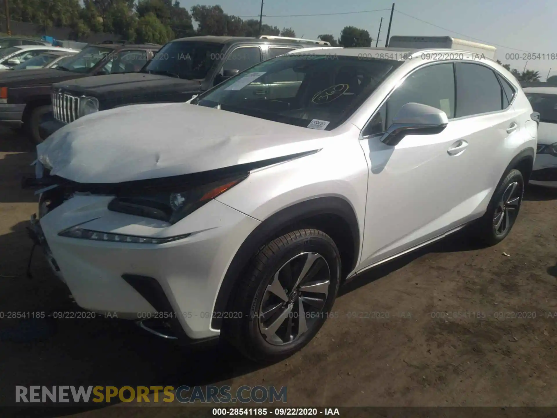 2 Photograph of a damaged car JTJDARBZ5L5006802 LEXUS NX 2020