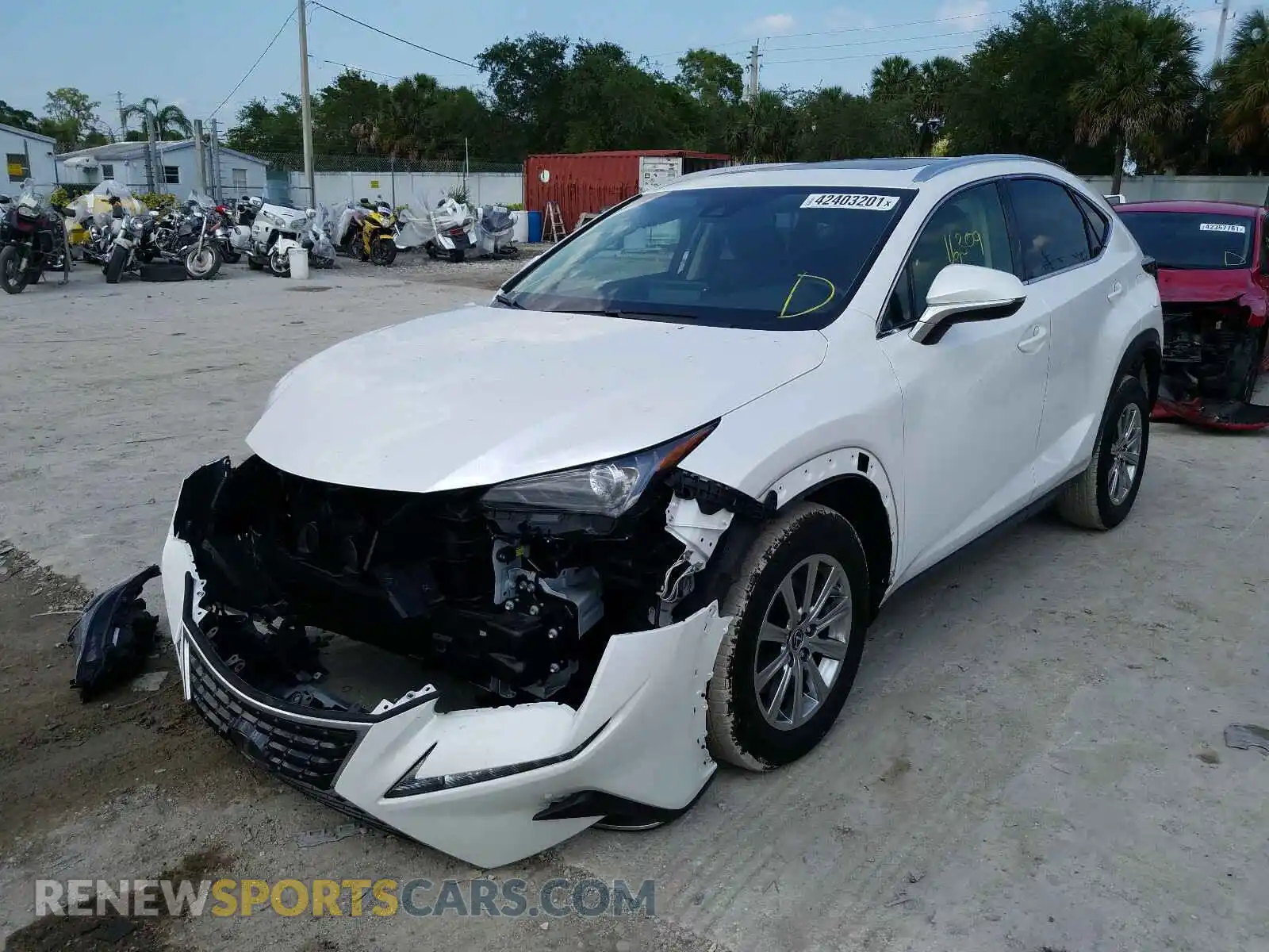 2 Photograph of a damaged car JTJDARBZ6L5015167 LEXUS NX 2020
