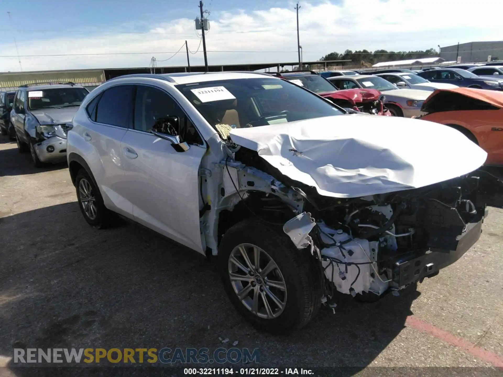 1 fotografías del automóvil dañado JTJDARBZ7L5008910 LEXUS NX 2020