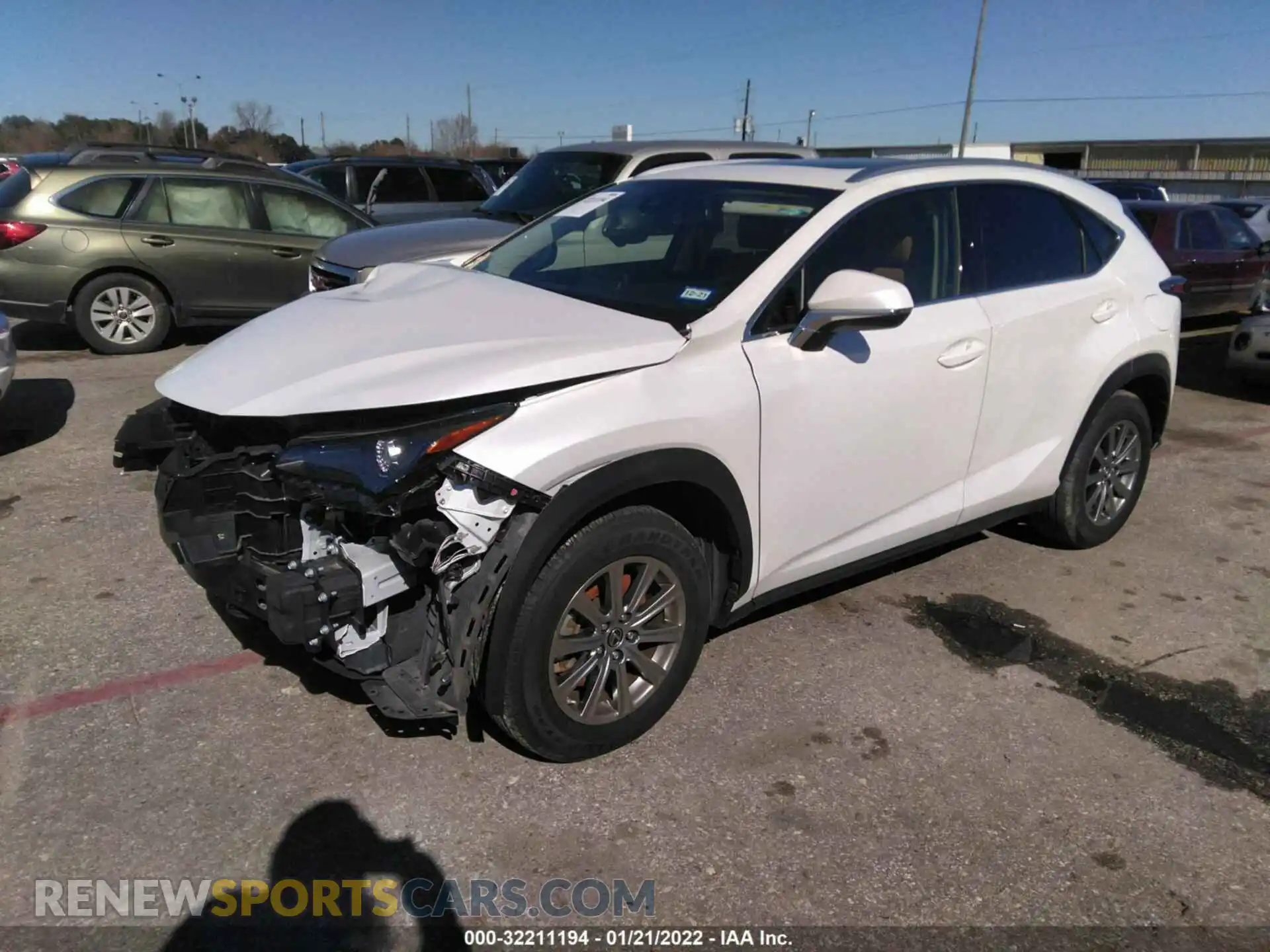 2 fotografías del automóvil dañado JTJDARBZ7L5008910 LEXUS NX 2020