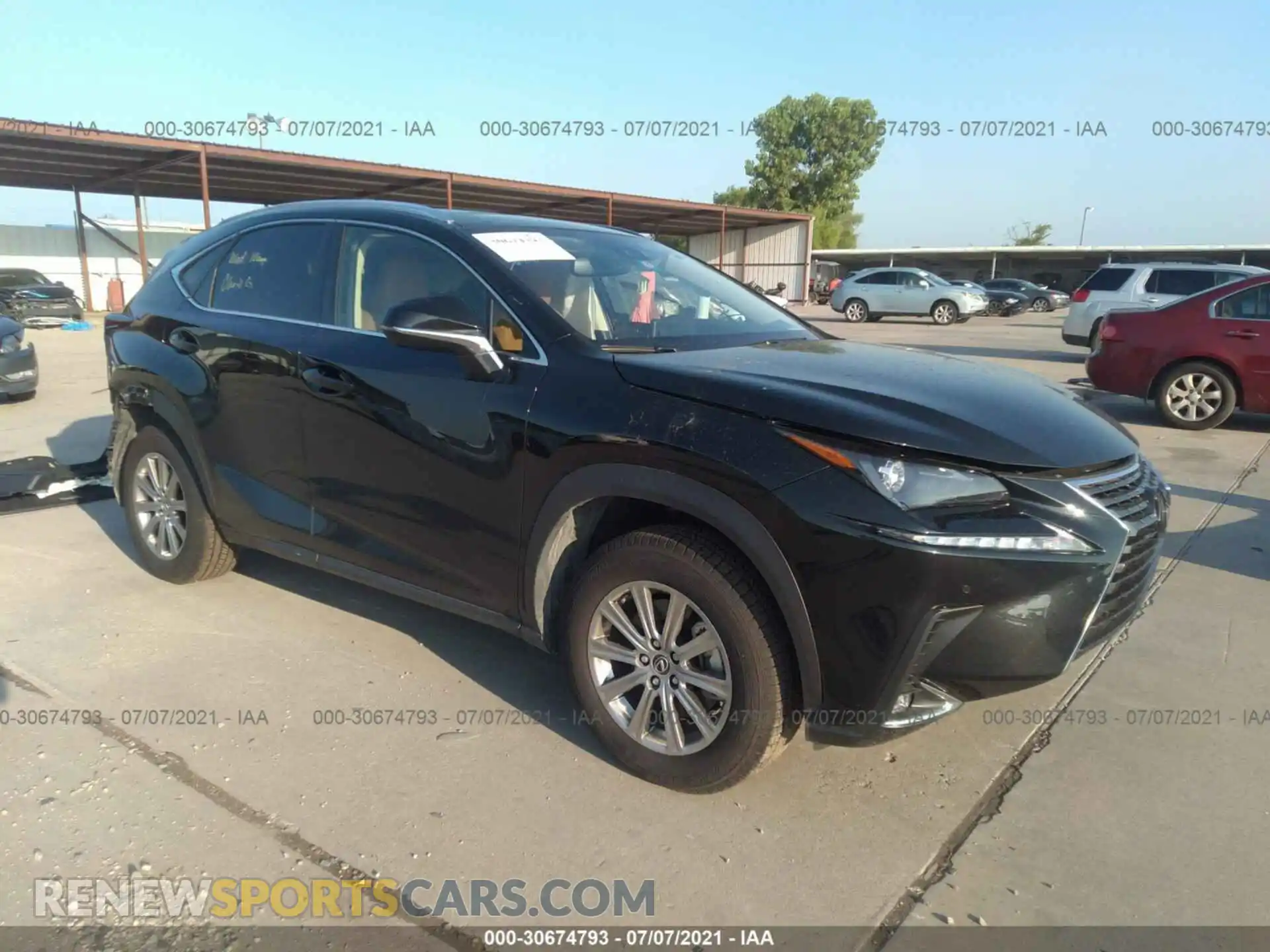 1 Photograph of a damaged car JTJDARBZ7L5019325 LEXUS NX 2020
