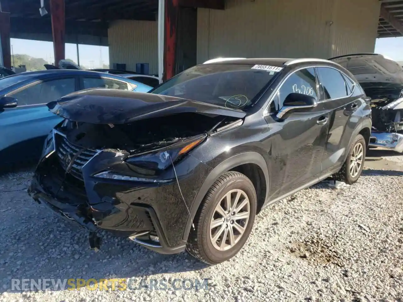 2 Photograph of a damaged car JTJDARBZ8L2173981 LEXUS NX 2020