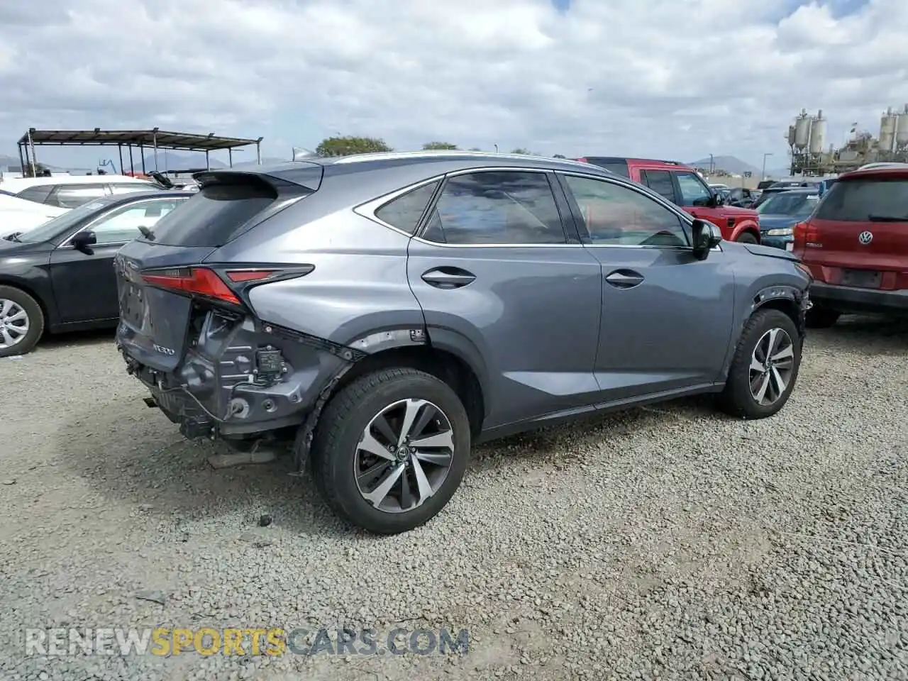 3 fotografías del automóvil dañado JTJDARBZXL5003815 LEXUS NX 2020