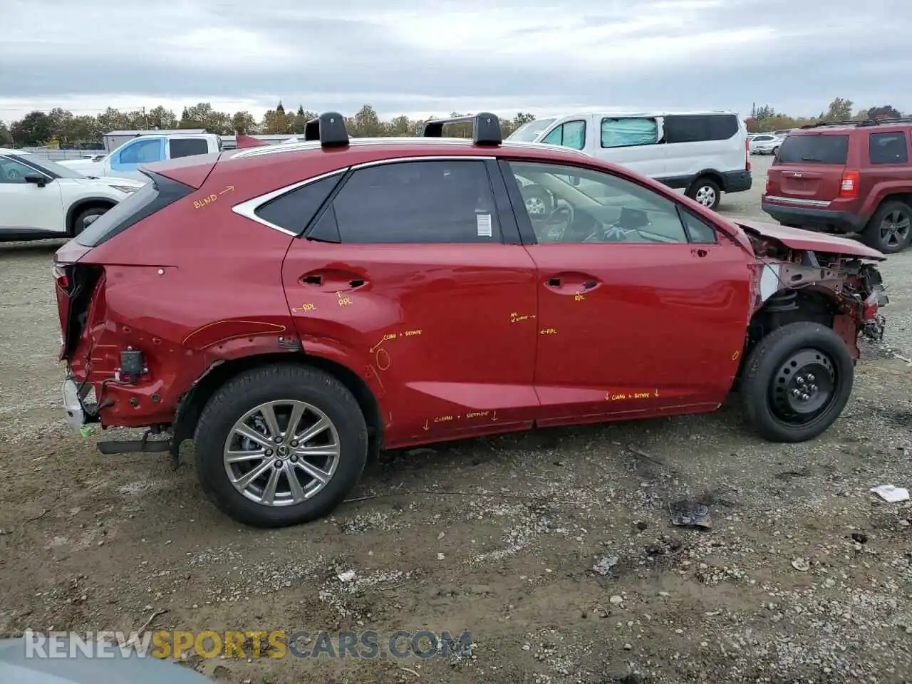3 fotografías del automóvil dañado JTJDARDZ2L5016524 LEXUS NX 2020