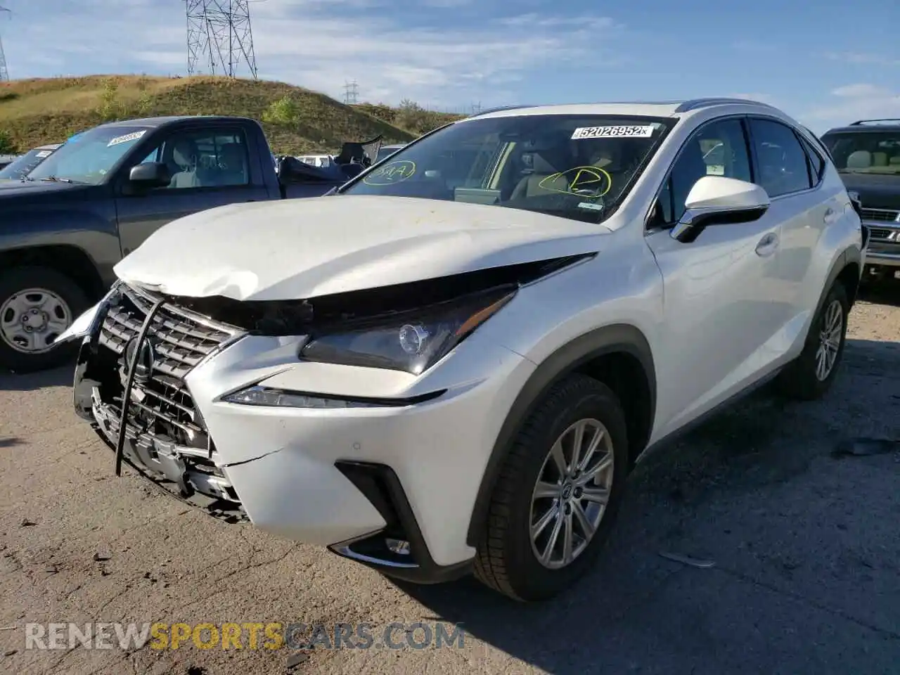 2 Photograph of a damaged car JTJDARDZ6L5010080 LEXUS NX 2020