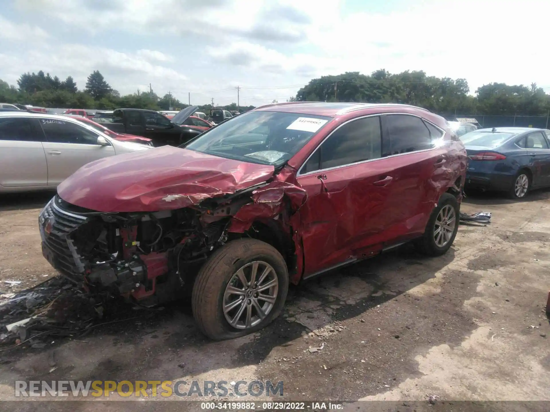 2 fotografías del automóvil dañado JTJDARDZ7L5016650 LEXUS NX 2020