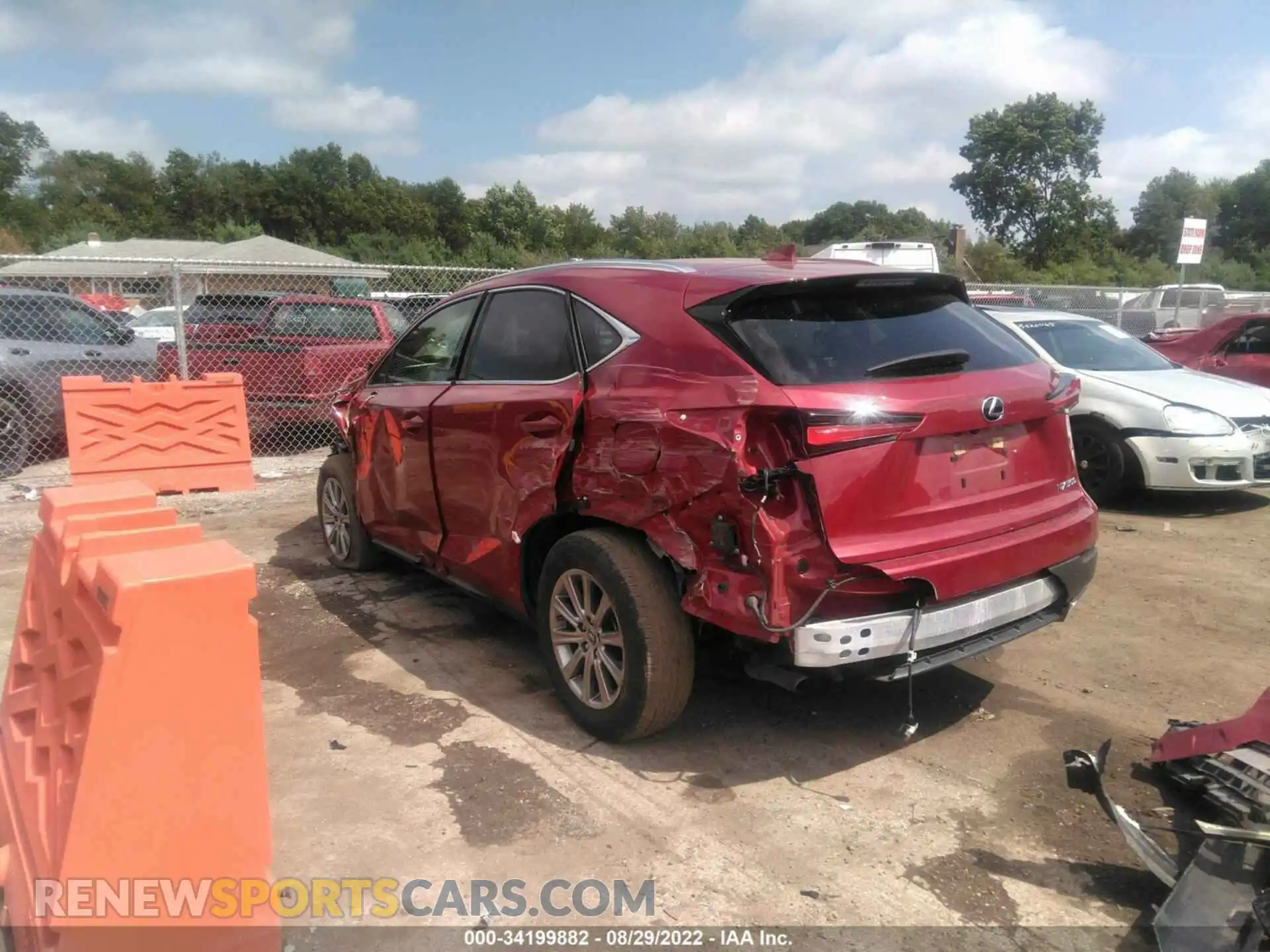 3 fotografías del automóvil dañado JTJDARDZ7L5016650 LEXUS NX 2020