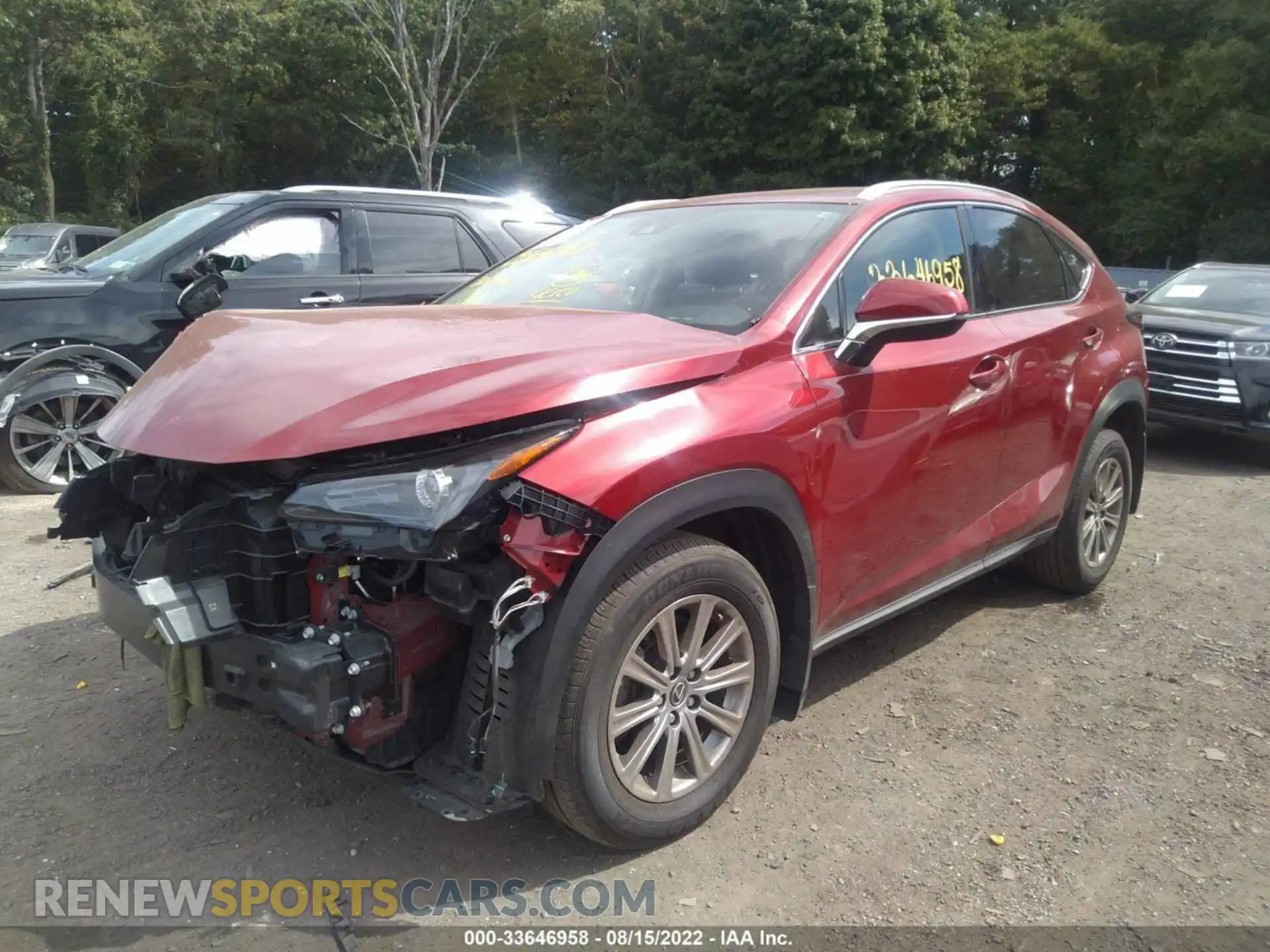 2 Photograph of a damaged car JTJDARDZ8L5007536 LEXUS NX 2020
