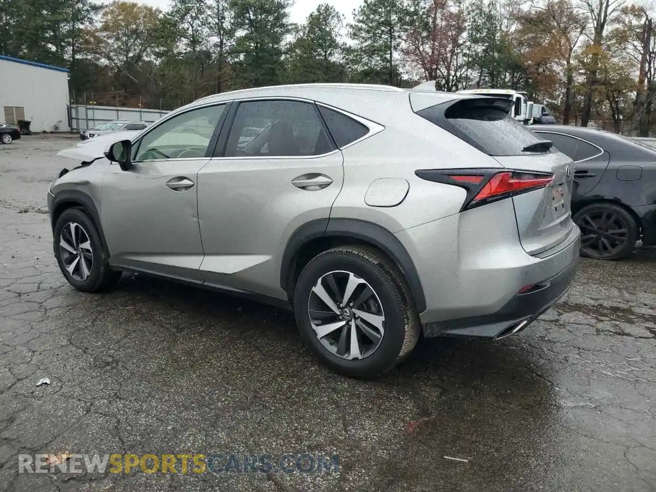 2 fotografías del automóvil dañado JTJGARBZ1L2176282 LEXUS NX 2020