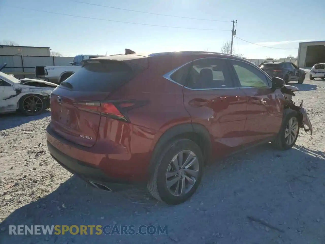 3 fotografías del automóvil dañado JTJGARBZ2L2160513 LEXUS NX 2020