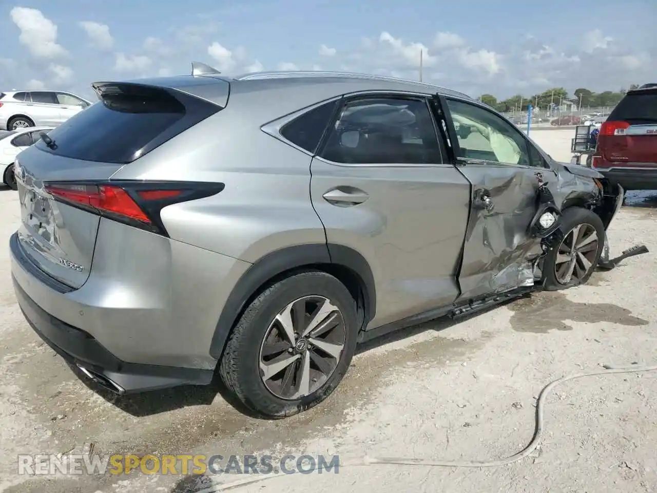 3 fotografías del automóvil dañado JTJGARBZ3L5009811 LEXUS NX 2020