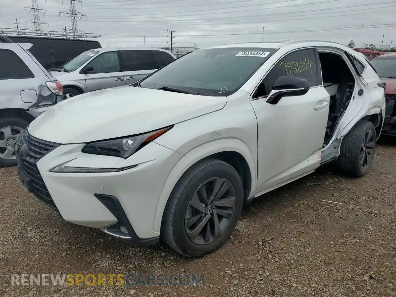 1 fotografías del automóvil dañado JTJGARBZ4L2169407 LEXUS NX 2020