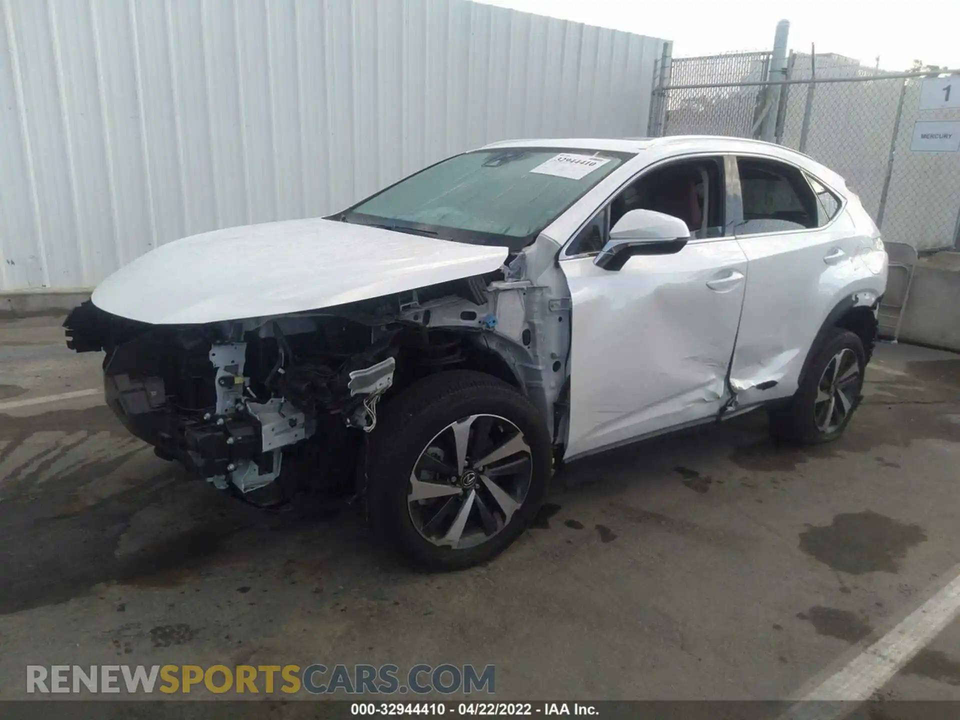 2 Photograph of a damaged car JTJGARBZ5L5011740 LEXUS NX 2020