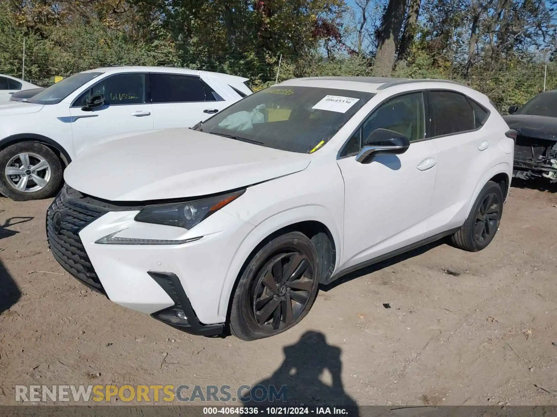 2 fotografías del automóvil dañado JTJGARBZ6L2168372 LEXUS NX 2020