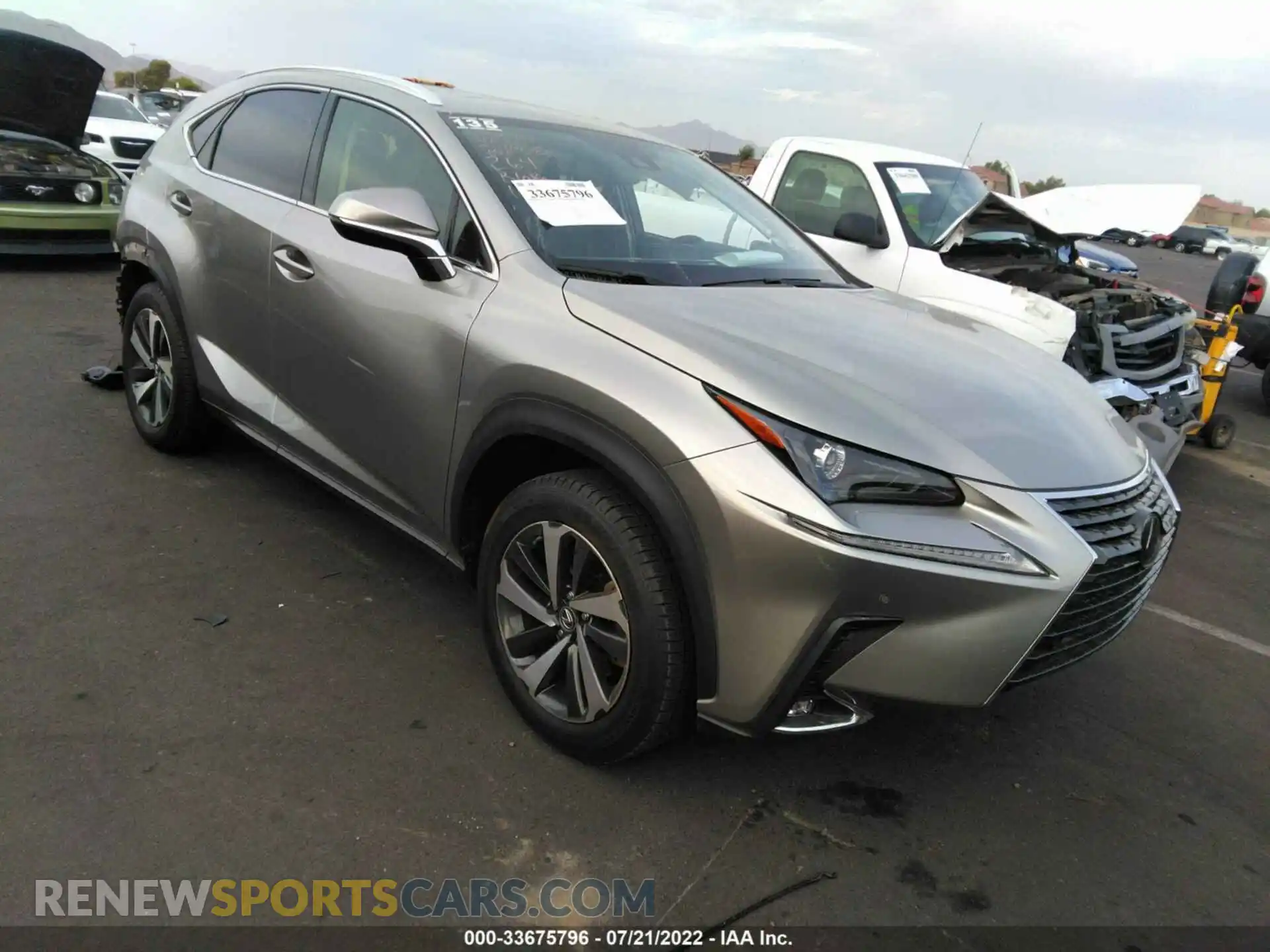 1 Photograph of a damaged car JTJGARBZ6L2173698 LEXUS NX 2020
