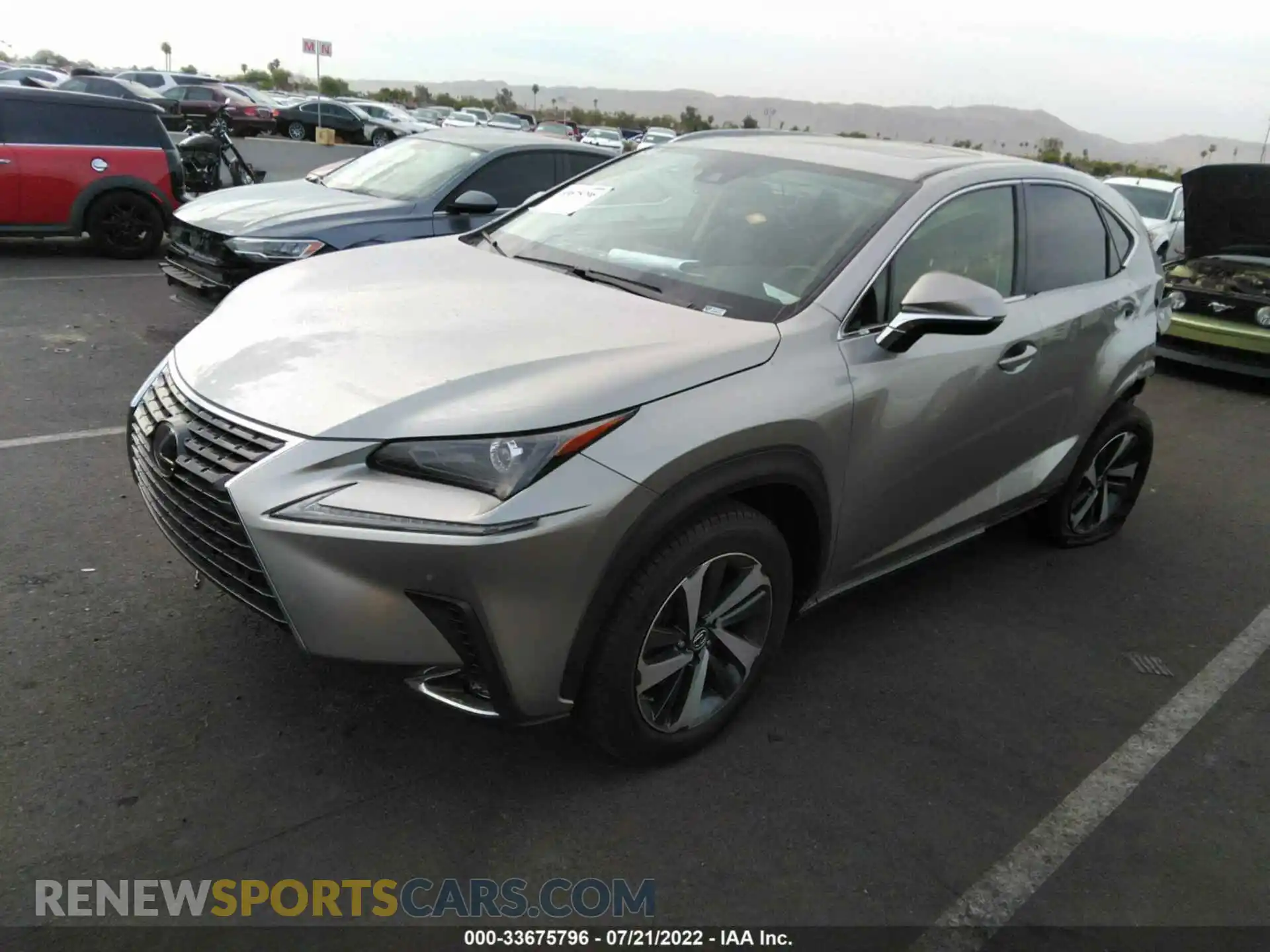 2 Photograph of a damaged car JTJGARBZ6L2173698 LEXUS NX 2020