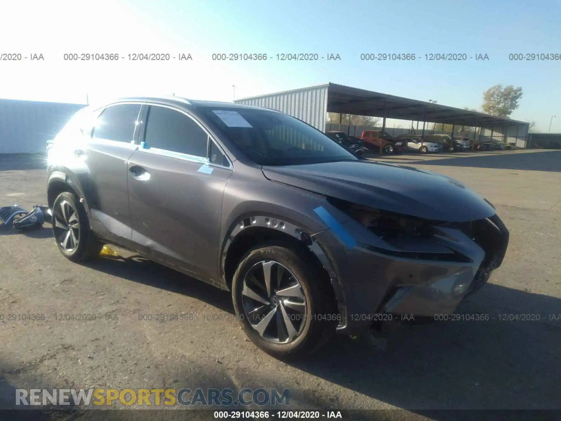 1 Photograph of a damaged car JTJGARBZ8L2167031 LEXUS NX 2020