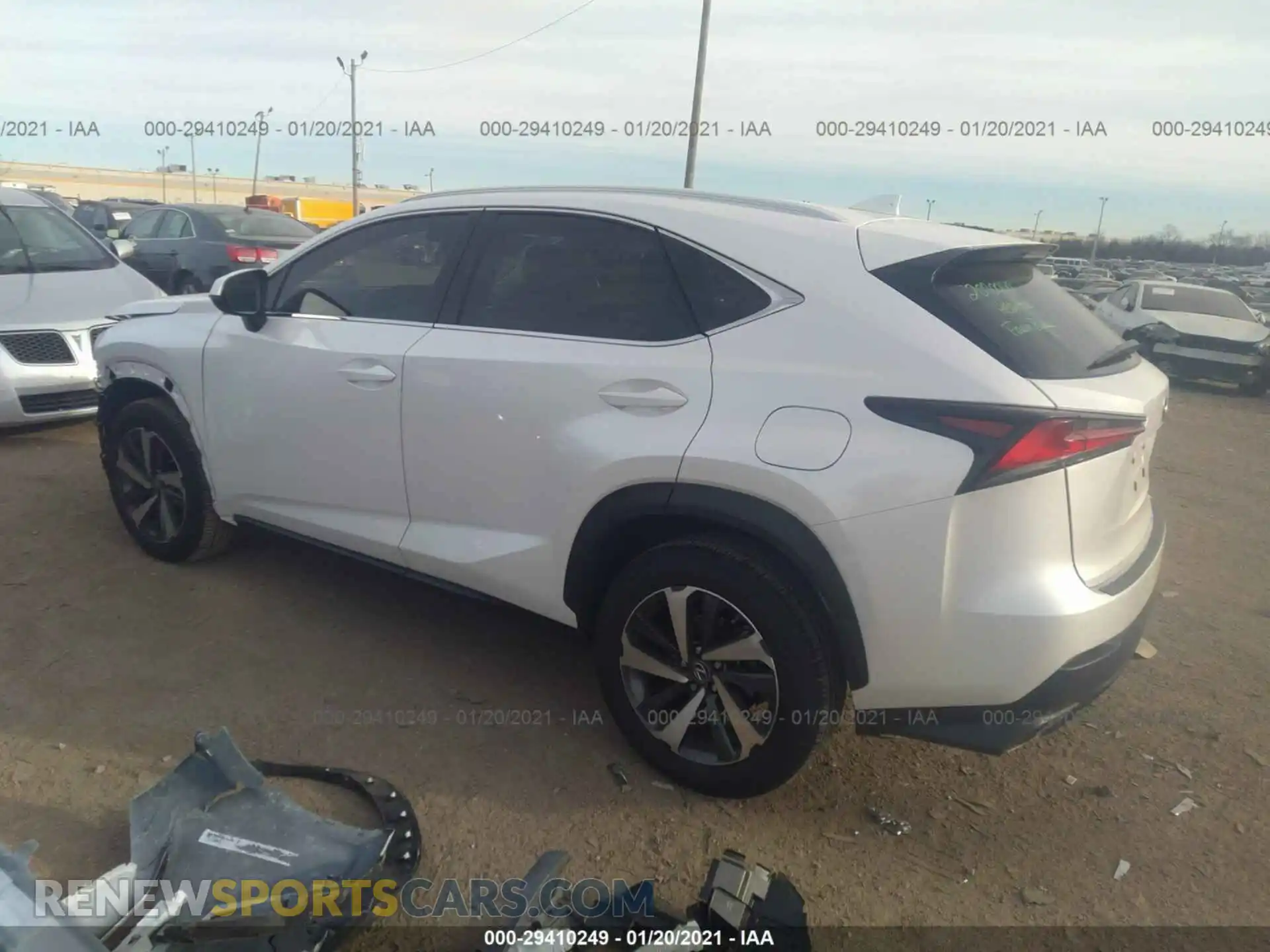 3 Photograph of a damaged car JTJGARBZ8L5019380 LEXUS NX 2020