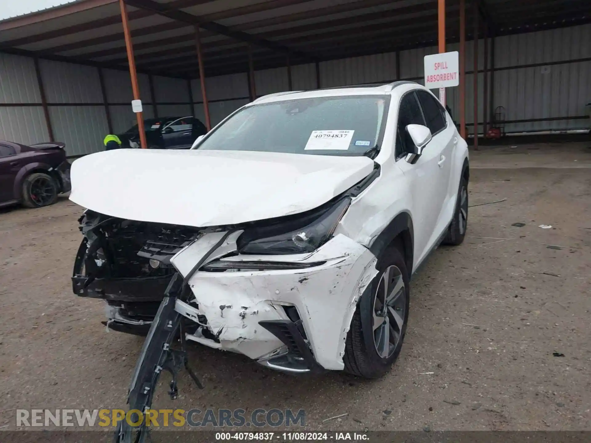 2 fotografías del automóvil dañado JTJGARBZ9L5013149 LEXUS NX 2020