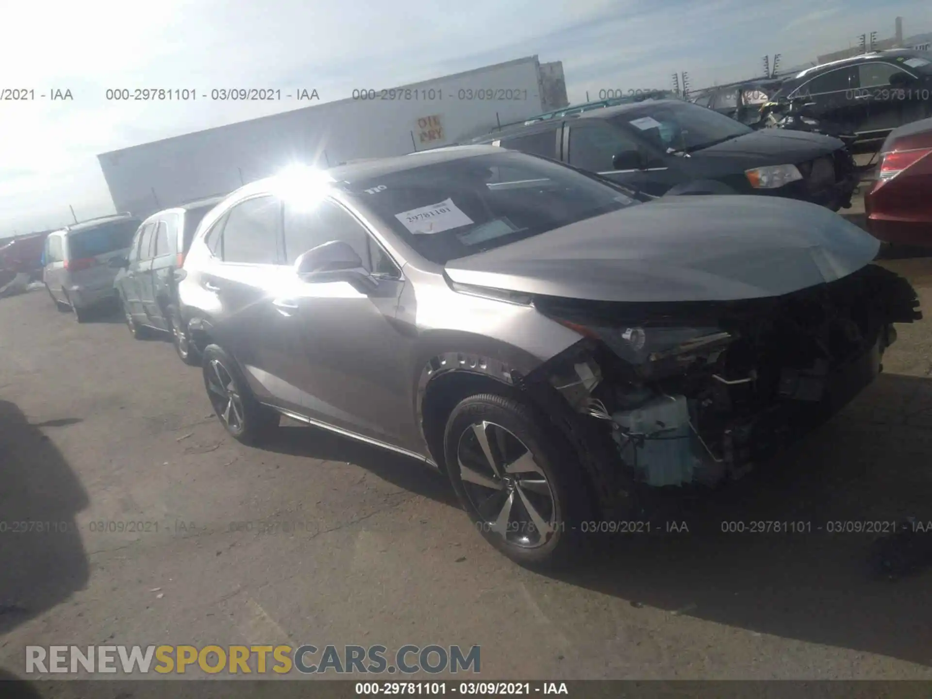 1 Photograph of a damaged car JTJGARDZ2L2218097 LEXUS NX 2020