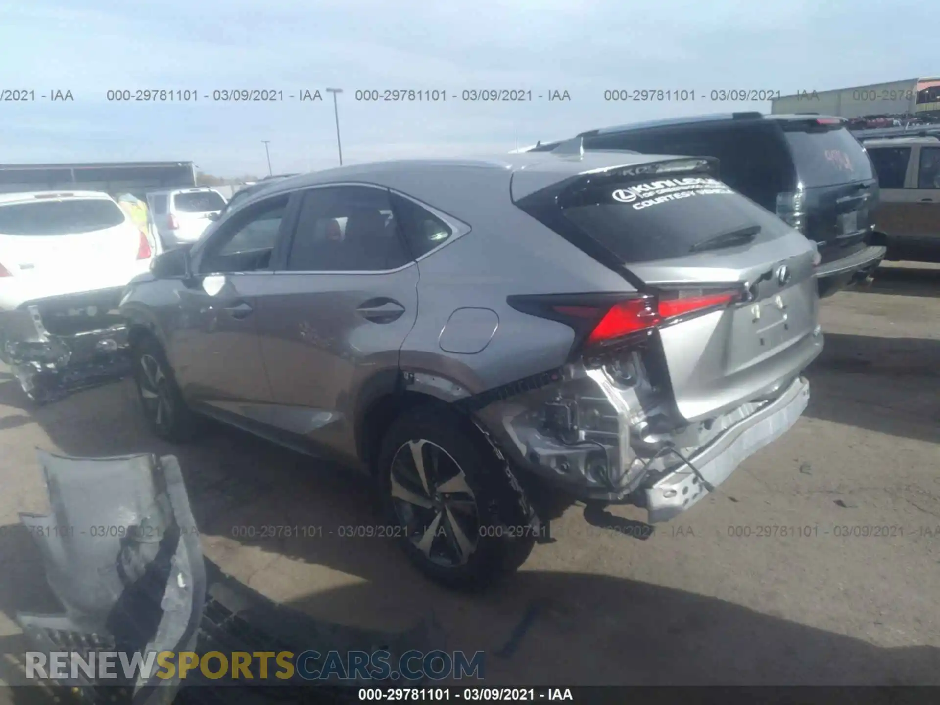 3 Photograph of a damaged car JTJGARDZ2L2218097 LEXUS NX 2020