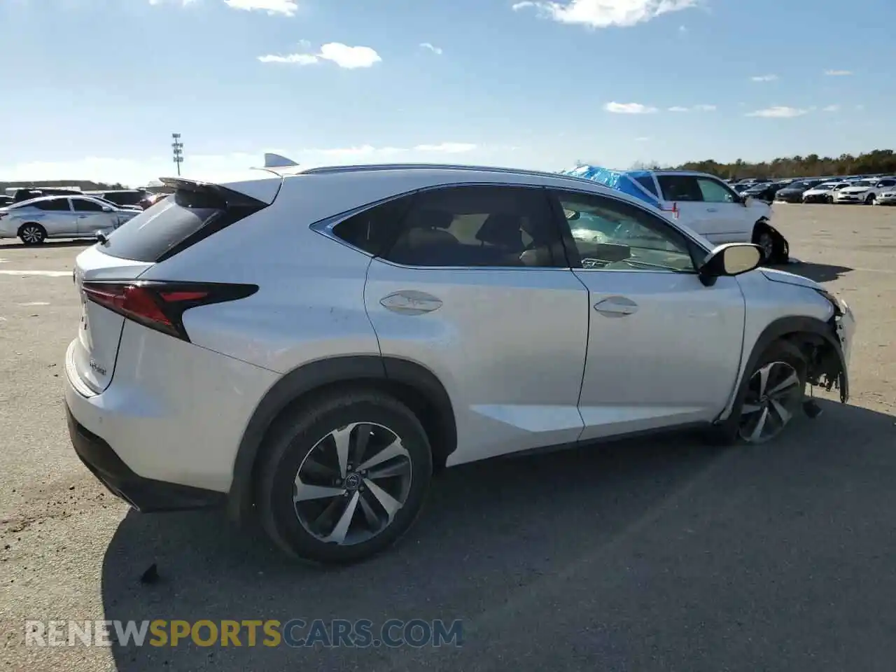 3 fotografías del automóvil dañado JTJGARDZ3L2218206 LEXUS NX 2020
