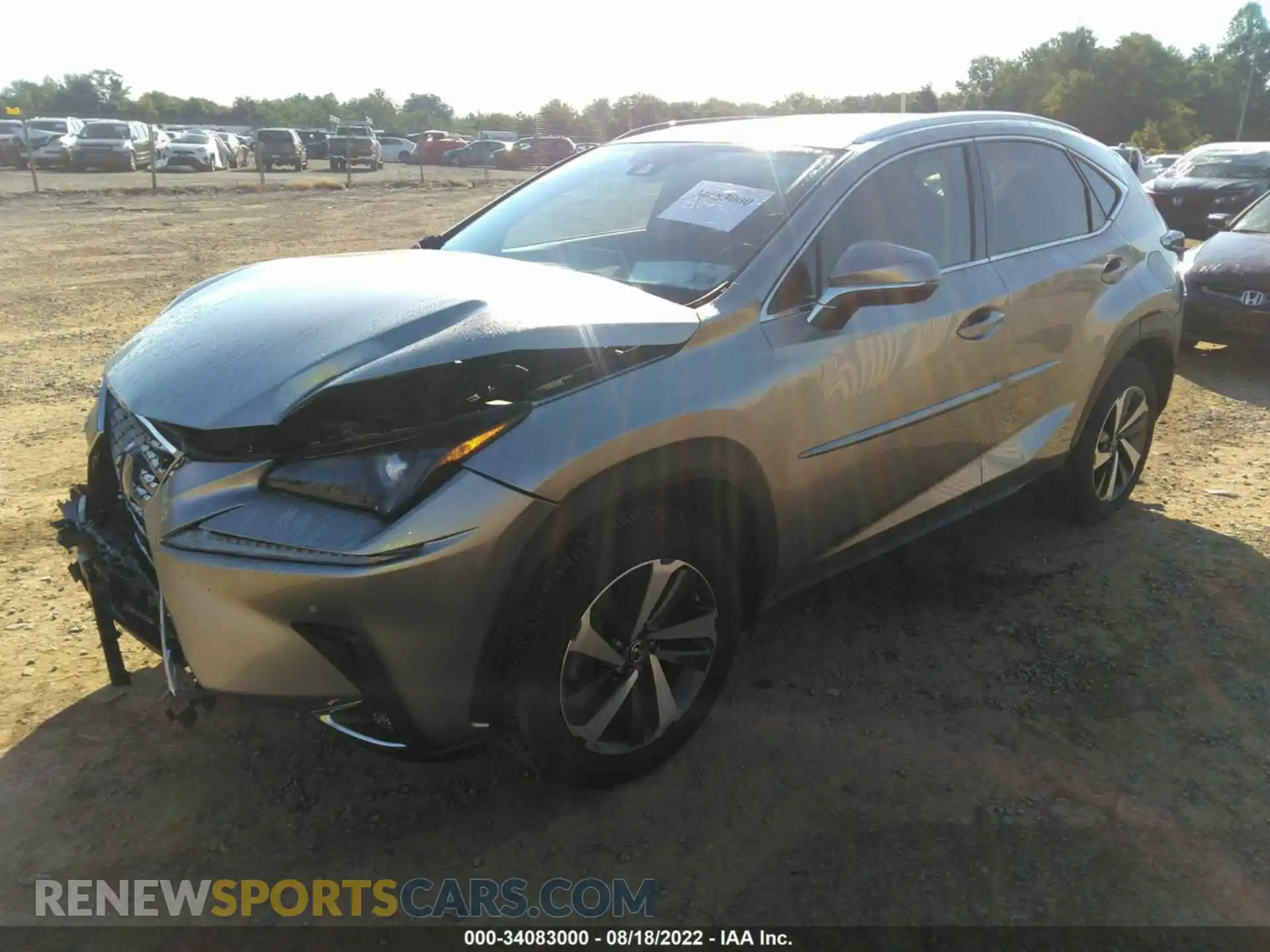 2 Фотография поврежденного автомобиля JTJGARDZXL5003257 LEXUS NX 2020